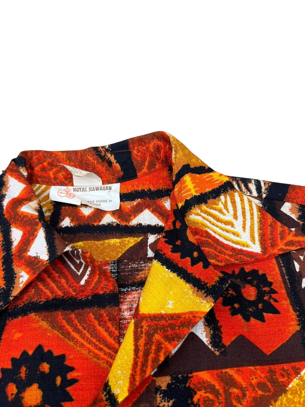 Vintage Vintage 60s 70s Royal Hawaiian Barkcloth Hawaii Shirt Size US M / EU 48-50 / 2 - 9 Thumbnail