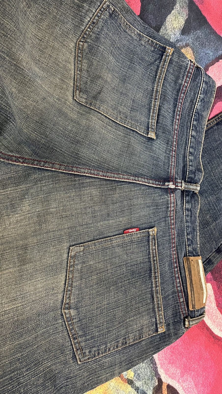 Swagger Vintage Distressed Swagger Jeans size 35 x 43 Size US 35 - 13 Thumbnail