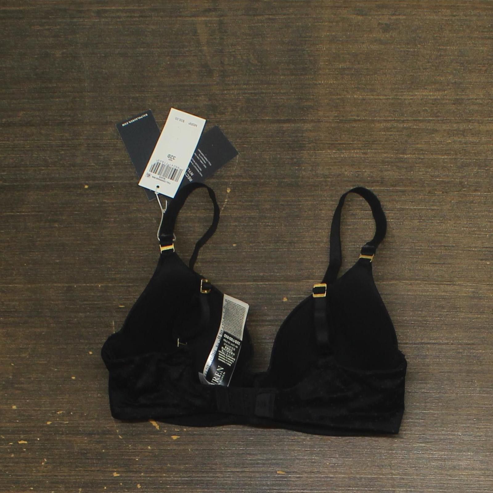 Lauren Ralph Lauren Nwt Lauren Ralph Lauren Repeat-logo T-shirt Bra. Black 32d Size ONE SIZE - 2 Thumbnail