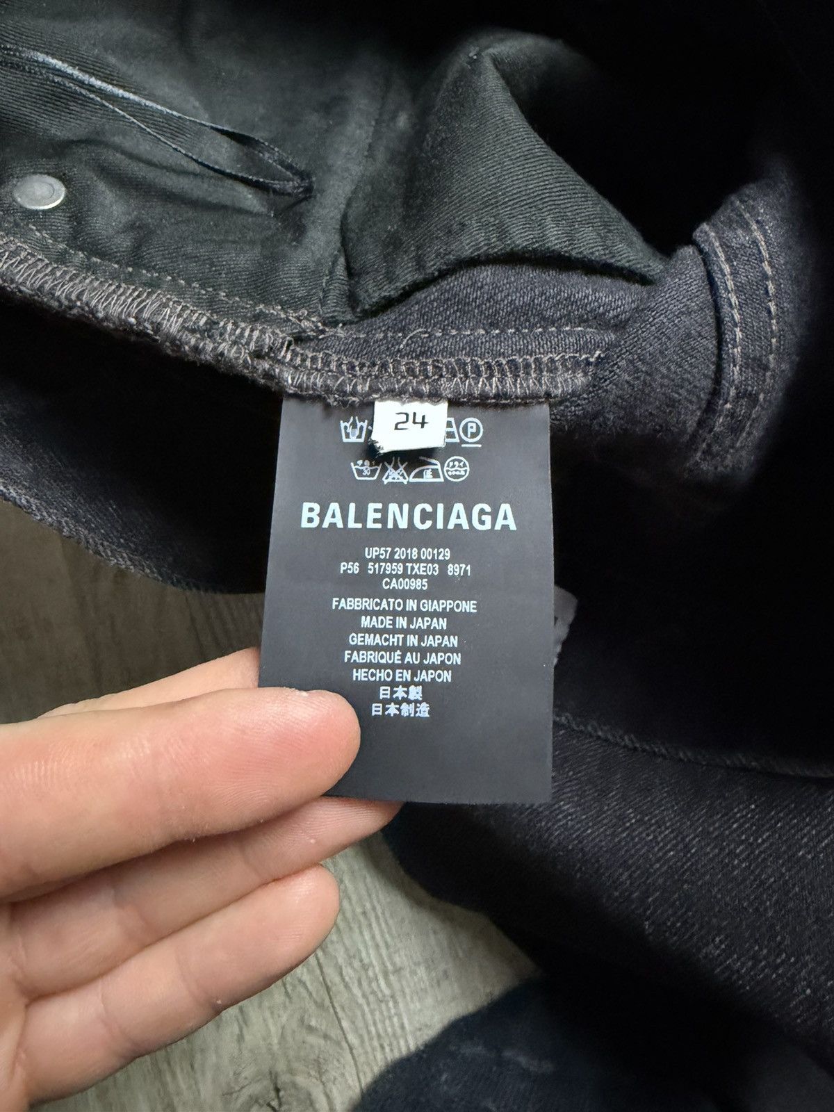Balenciaga sample 24 Balenciaga denim/Leather hybrid Biker Pants Size US 29 - 10 Thumbnail