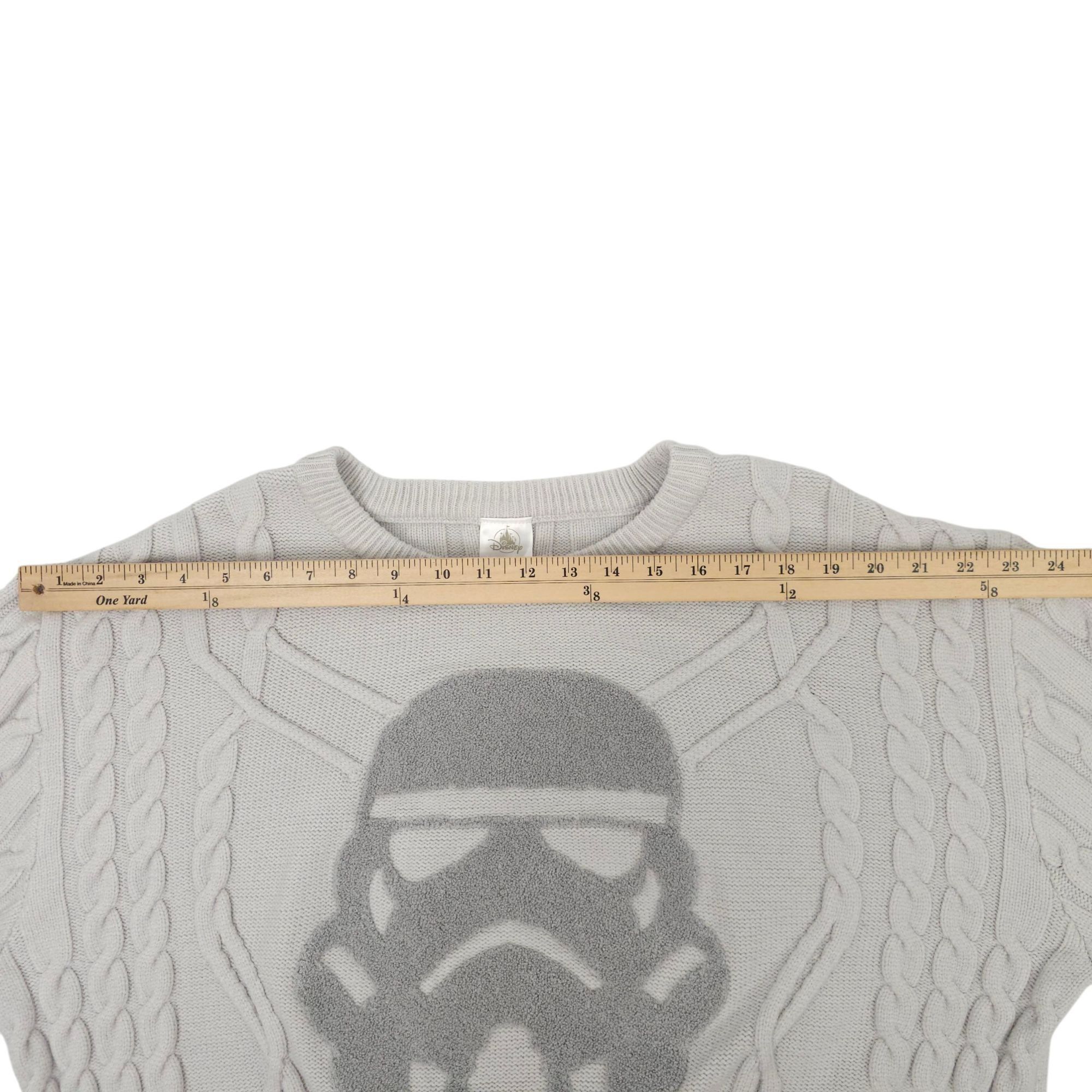 Disney Disney Star Wars Stormtrooper Cable Knit Sweater Adult XL Size US XL / EU 56 / 4 - 5 Thumbnail