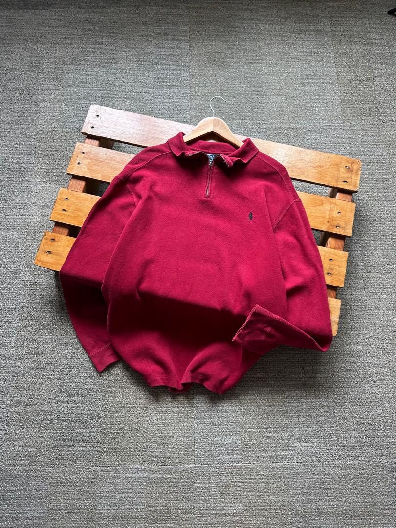 Polo Ralph Lauren VINTAGE POLO RALPH LAUREN HALFZIPPER Size US XL / EU 56 / 4 - 1 Thumbnail