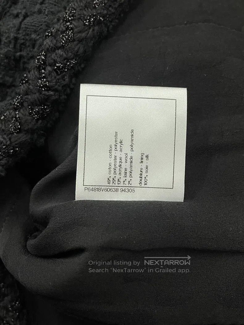 Chanel Chanel 20B Autumn and Winter Preview Series Black Tweed Fi Size XS / US 0-2 / IT 36-38 - 6 Thumbnail