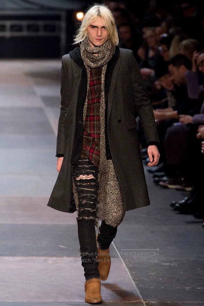 Saint Laurent Paris Saint Laurent Red Brown Plaid Shirt. Size US M / EU 48-50 / 2 - 9 Thumbnail
