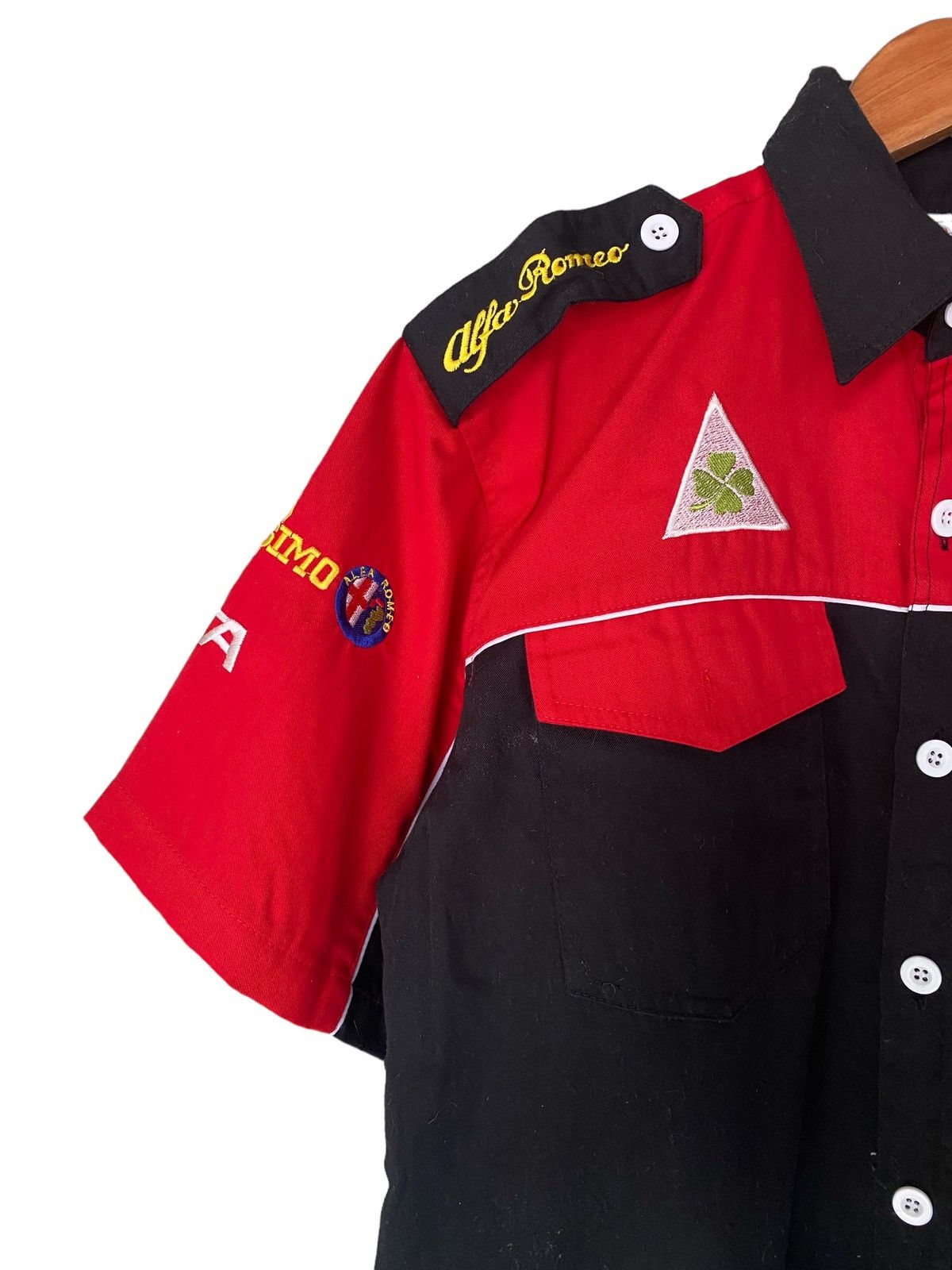 Vintage × uniform experiment Vintage Motorsport Uniform Alfa Romeo Button Shirt Size US M / EU 48-50 / 2 - 6 Thumbnail