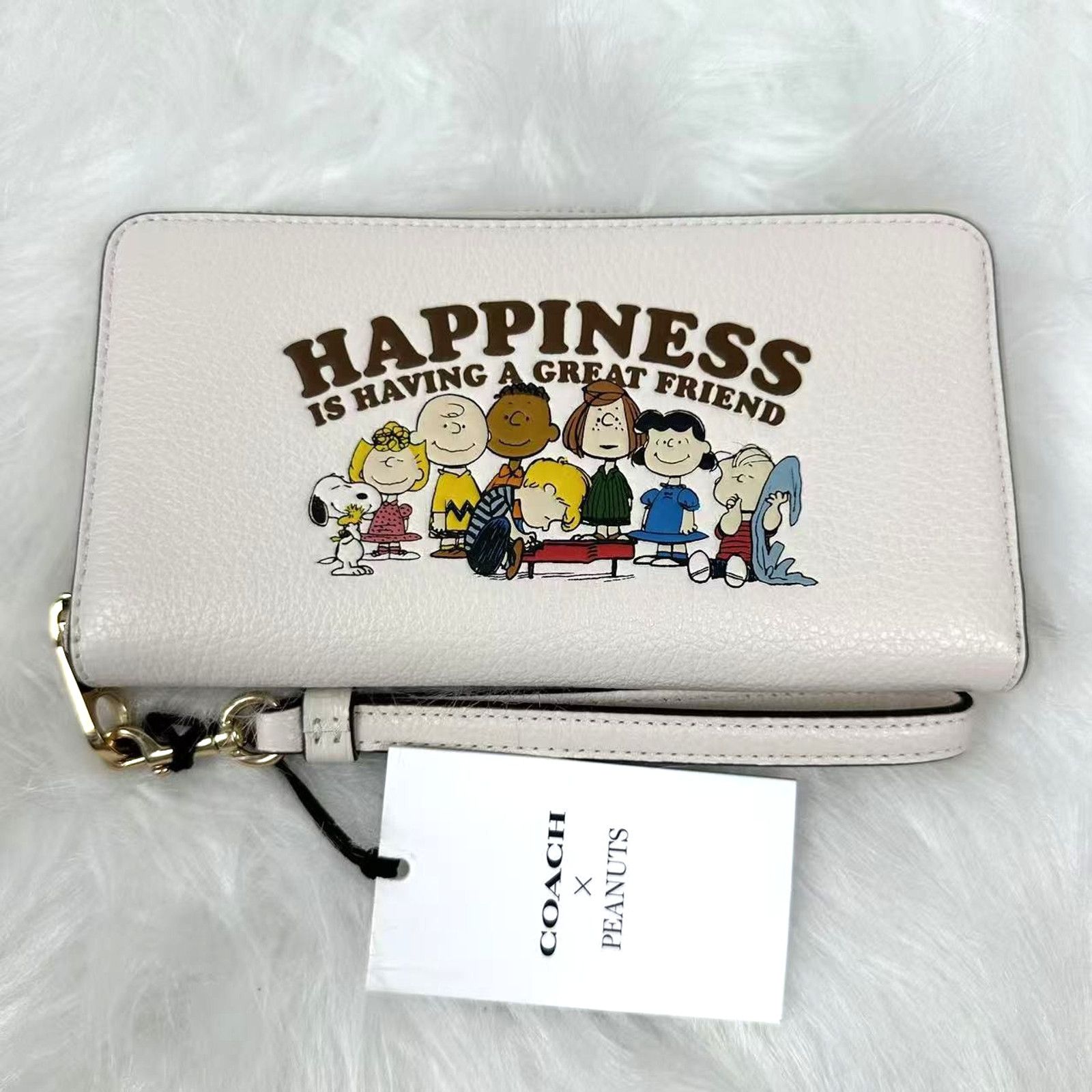 Coach COACH x PEANUTS Long Zip Around Wallet Snoopy Friends Chalk Size ONE SIZE - 1 Thumbnail