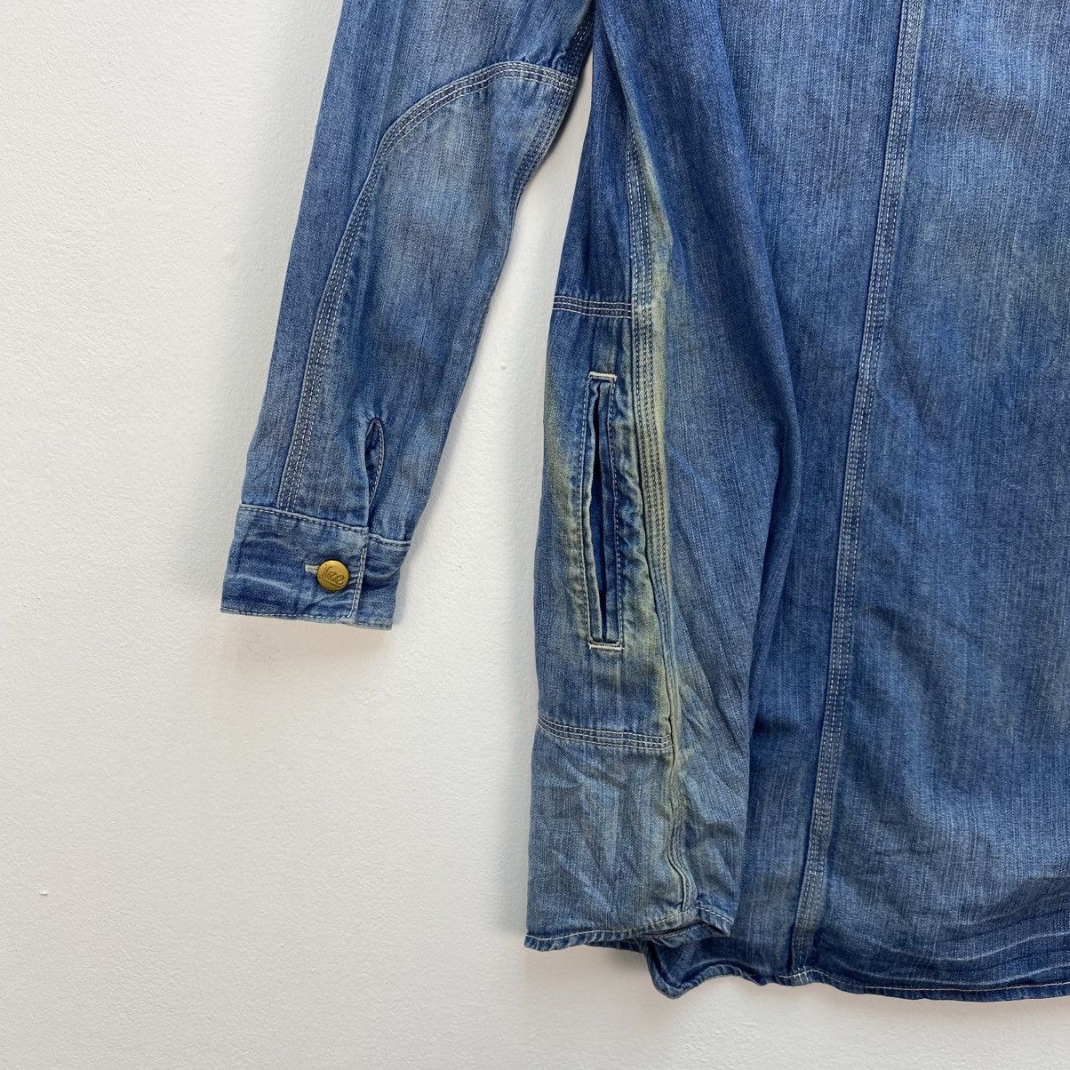 Lee 💥Vintage Lee Denim Shirt Dress Multi Pocket Size M / US 6-8 / IT 42-44 - 6 Thumbnail
