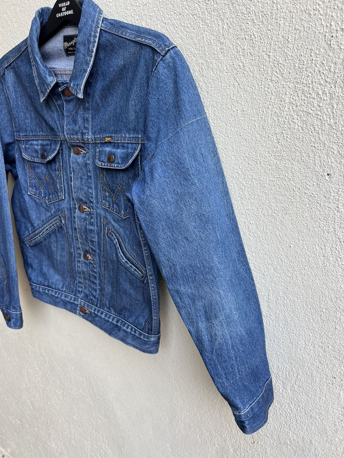 Vintage Vintage 90s Wrangler 4 Pocket Denim Jacket Size US M / EU 48-50 / 2 - 10 Thumbnail