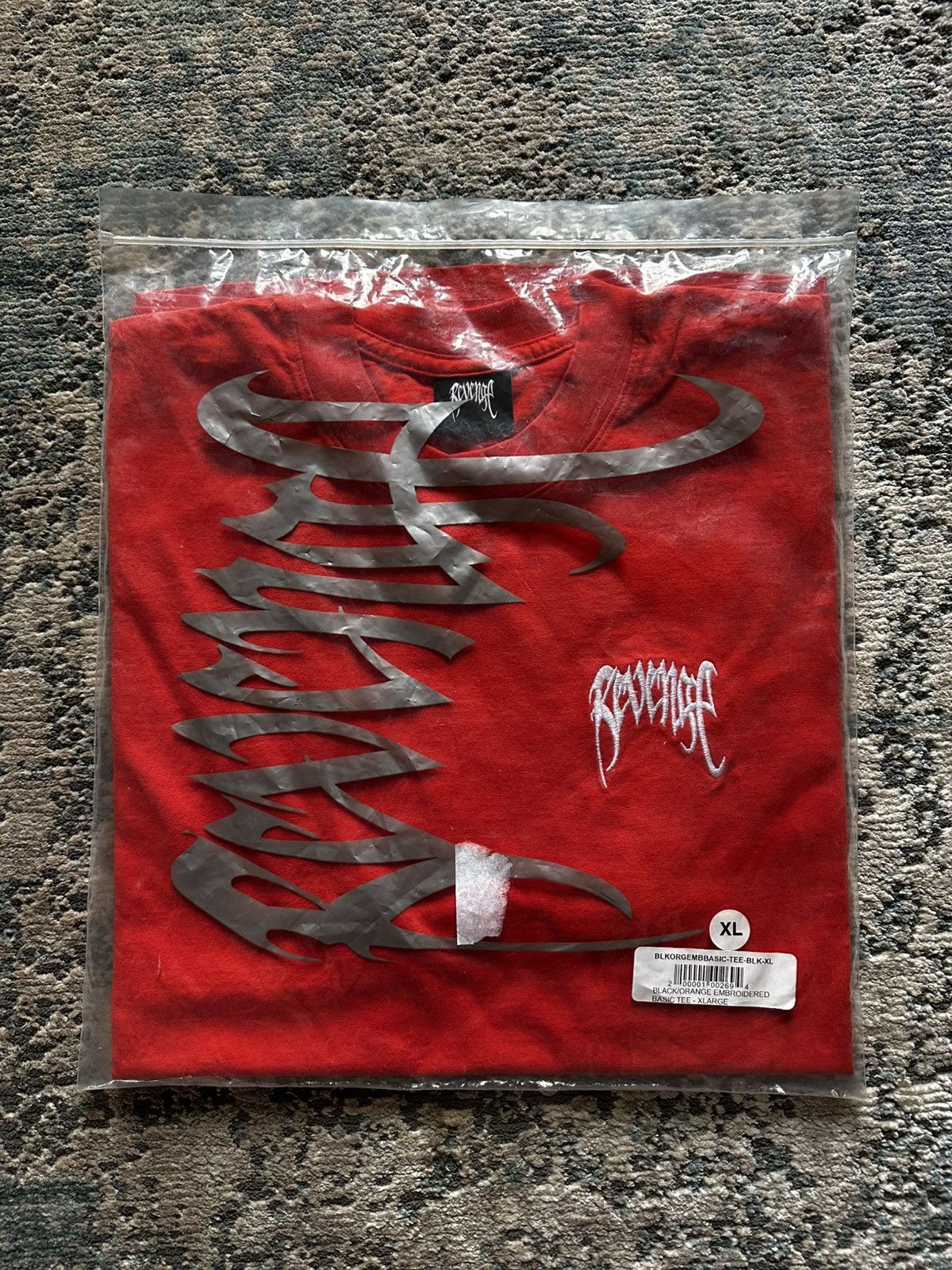 Revenge Revenge Orange Basic Tee Embroidered - XL Size US XL / EU 56 / 4 - 2 Thumbnail