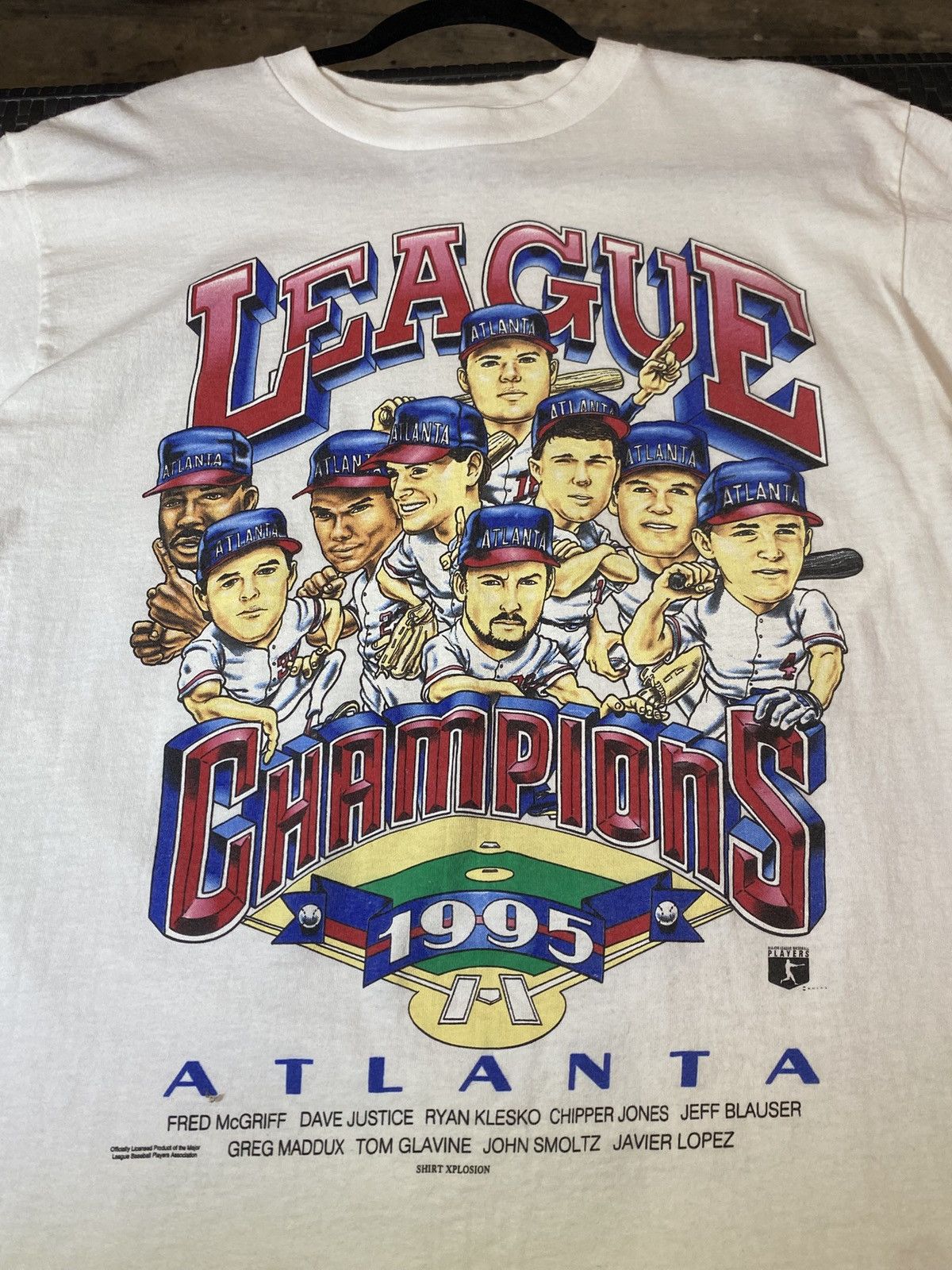 Other (1995 Vintage) Y2K Large Xplosion ATL Baseball tee Size US L / EU 52-54 / 3 - 3 Thumbnail