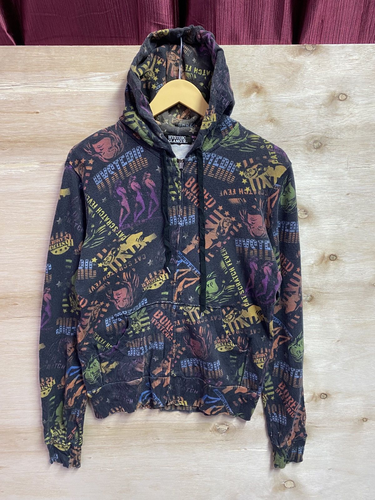 Hysteric Glamour Hysteric Glamour "Cat Scratch Fever"full-print zip-up hoodie Size M / US 6-8 / IT 42-44 - 1 Thumbnail
