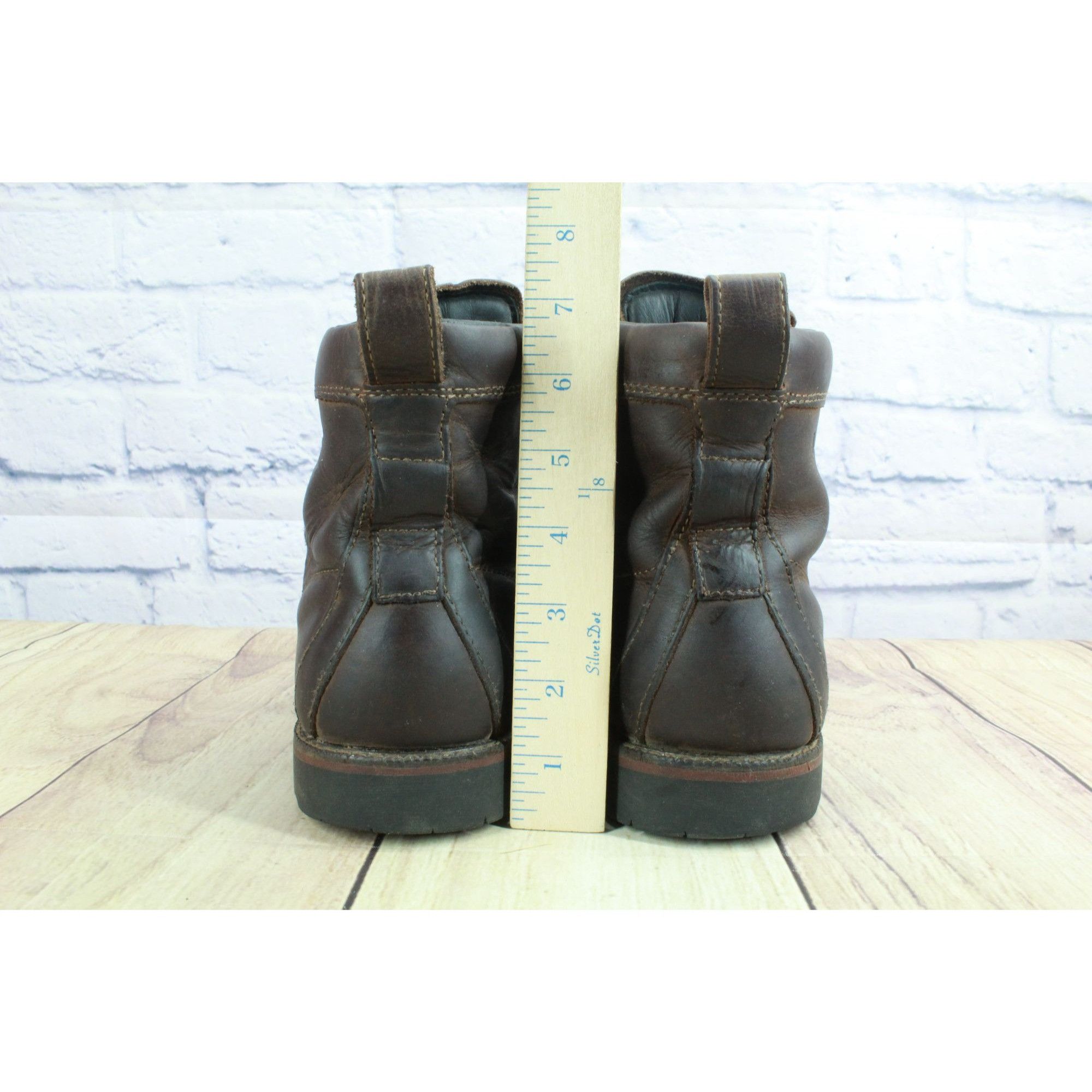 L.L. Bean LLBean East Point Brown Waterproof Leather Cap-Toe Boots Size US 10.5 / EU 43-44 - 6 Thumbnail