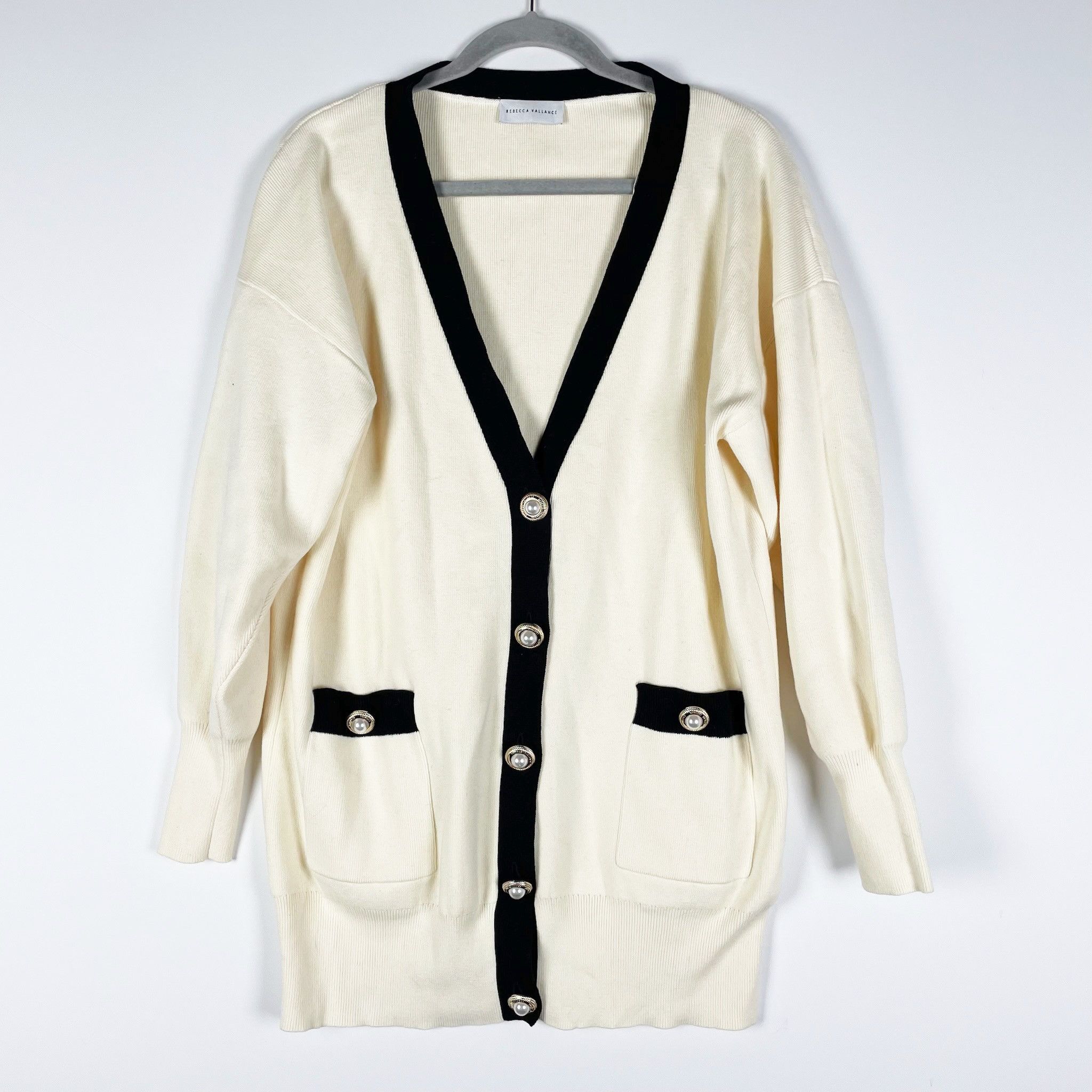 Other Rebecca Vallance Tancy Cotton Stretch Knit Pearl Size L / US 10 / IT 46 - 1 Thumbnail