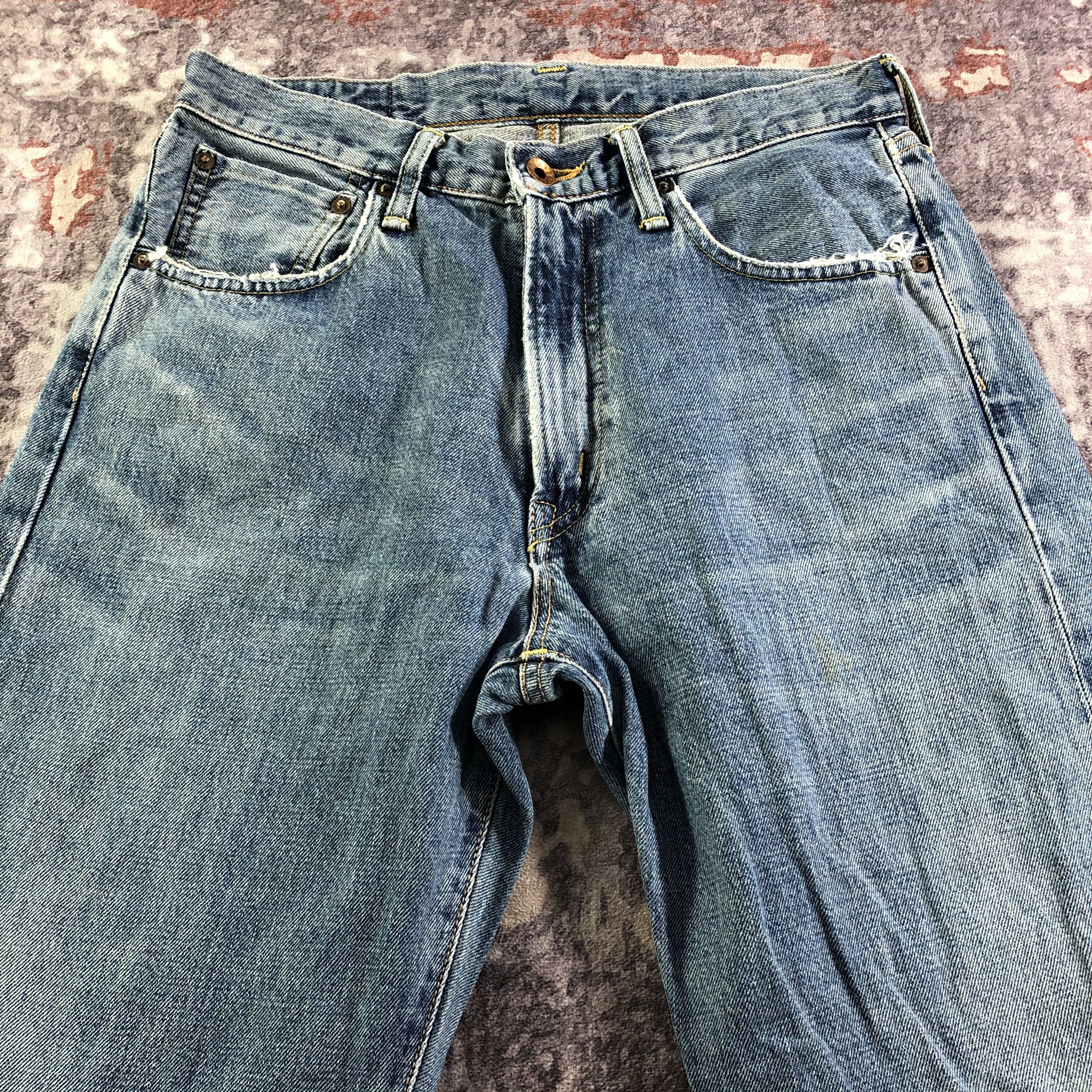 Edwin Vintage Blue Wash Edwin 505 Selvedge Jeans-JM3520 Size US 31 - 3 Thumbnail