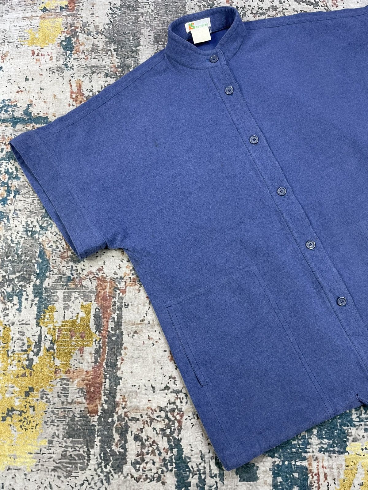 Issey Miyake Vtg I.S Issey Sport French Sleeve Button Down Cardigan Size ONE SIZE - 3 Thumbnail
