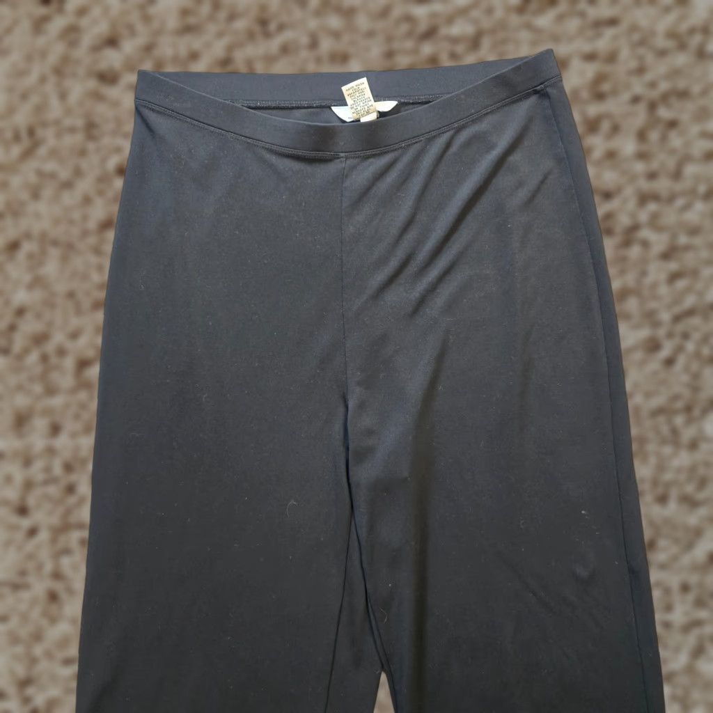 Brooks Brothers Brooks Brothers Pants Womens Size Large Black Wide Leg Stretch Pull On Capsule Size 36" / US 14 / IT 50 - 1 Thumbnail