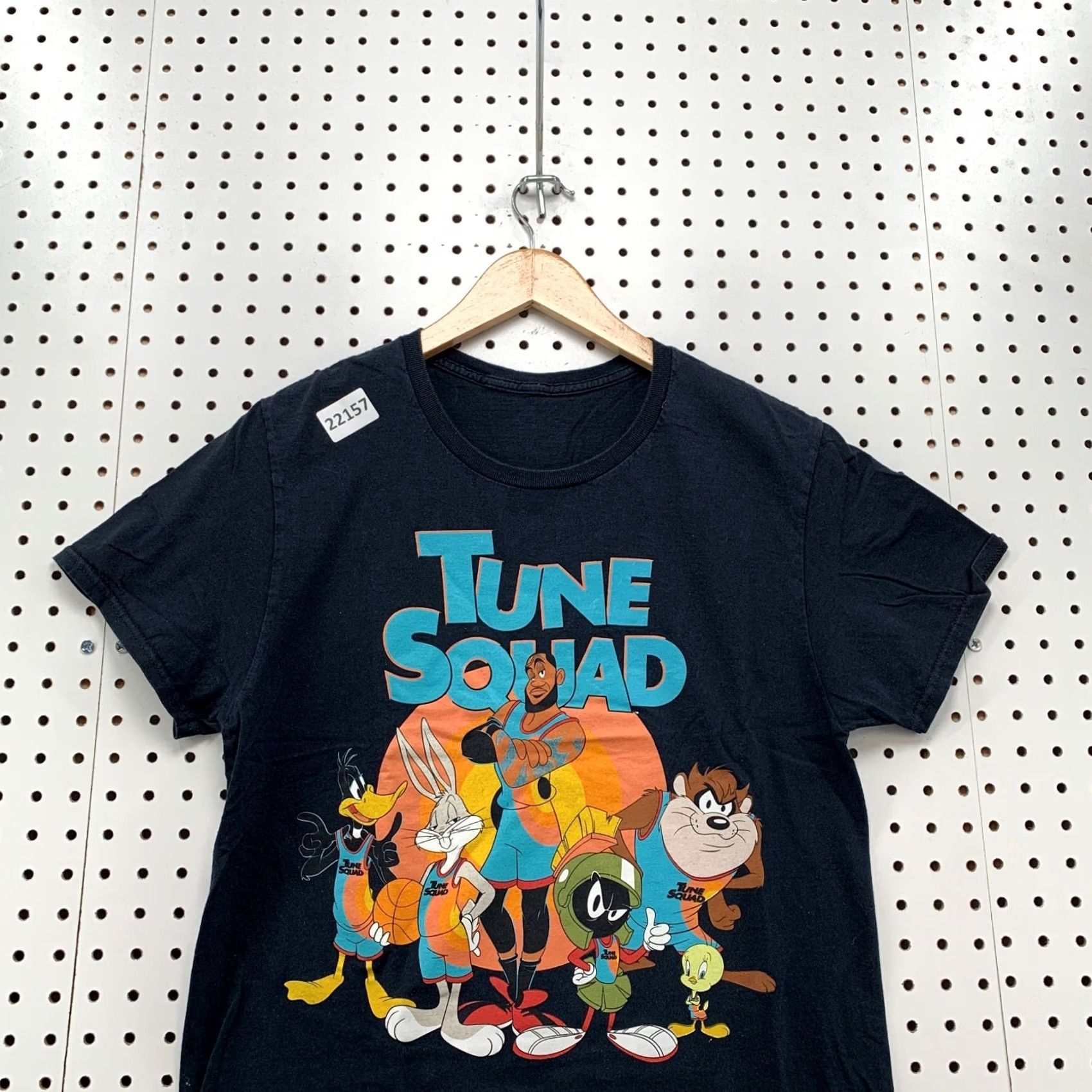 Vintage Tune Squad Shirt Black Looney Toons Lebron James Adult Small 18x27 Movie TEE Size US S / EU 44-46 / 1 - 6 Thumbnail