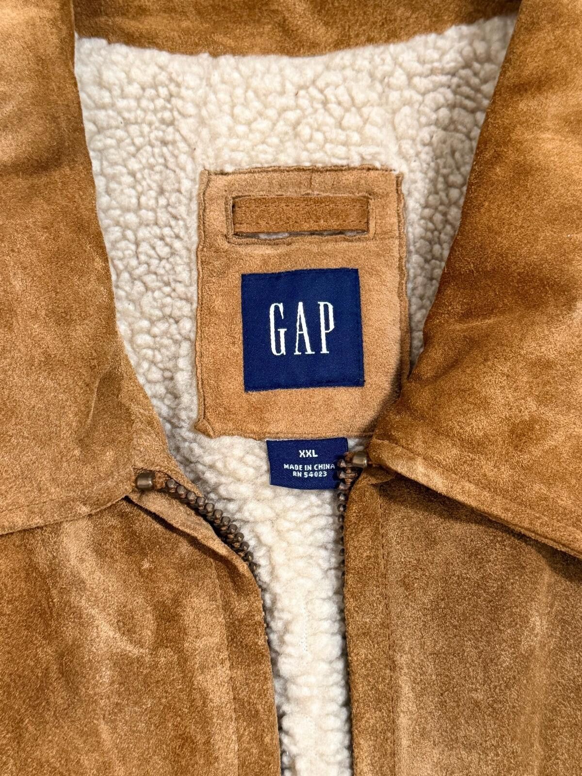 Gap Gap Sherpa Lined Faux Suede Jacket Mens XXL Size US XXL / EU 58 / 5 - 5 Thumbnail