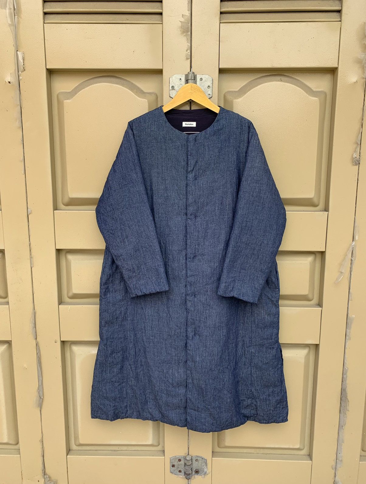 Issey Miyake × Japanese Brand Vintage Issey Miyake Indigo Long Jacket Size US M / EU 48-50 / 2 - 1 Thumbnail