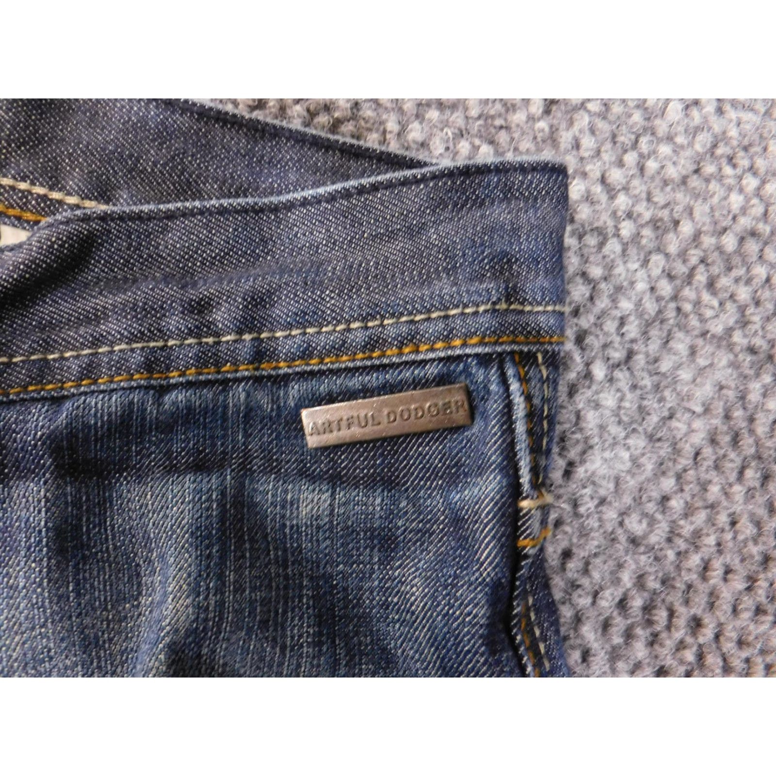 Denime Artful Dodger Jeans 32 Blue Bootcut Embellished Pockets Denim Hip Hop Style Mens Size US 32 / EU 48 - 5 Thumbnail