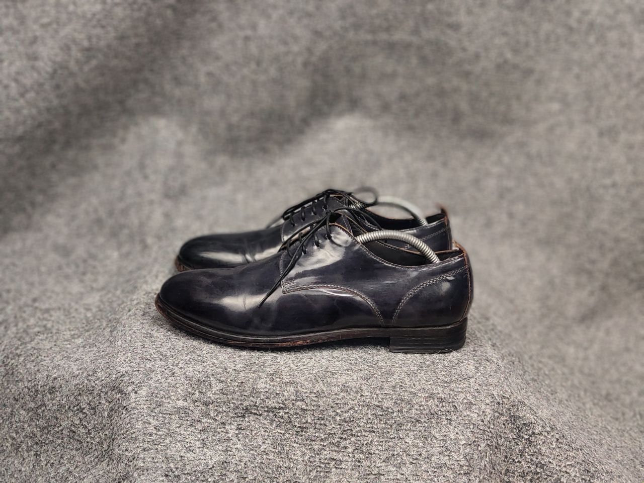 MoMA Moma Design Patent leather Navy lace-up avant garde Shoes Size US 8 / EU 41 - 9 Thumbnail