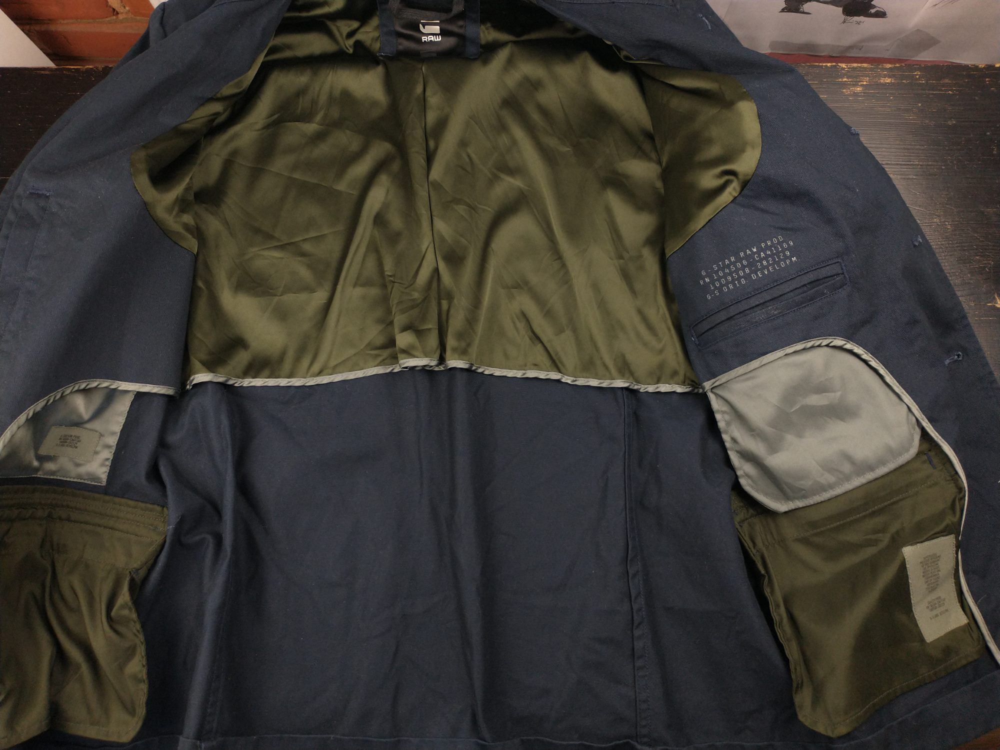 G-Star Stacked Pocket Blazer Constructed Size L Navy Size US L / EU 52-54 / 3 - 6 Thumbnail
