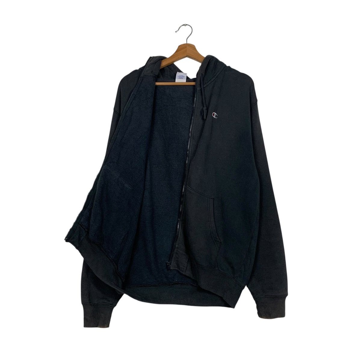 Champion CHAMPION Sun Burn Black Zipper Hoodies Sweatshirt #1726-C76 Size US L / EU 52-54 / 3 - 11 Thumbnail
