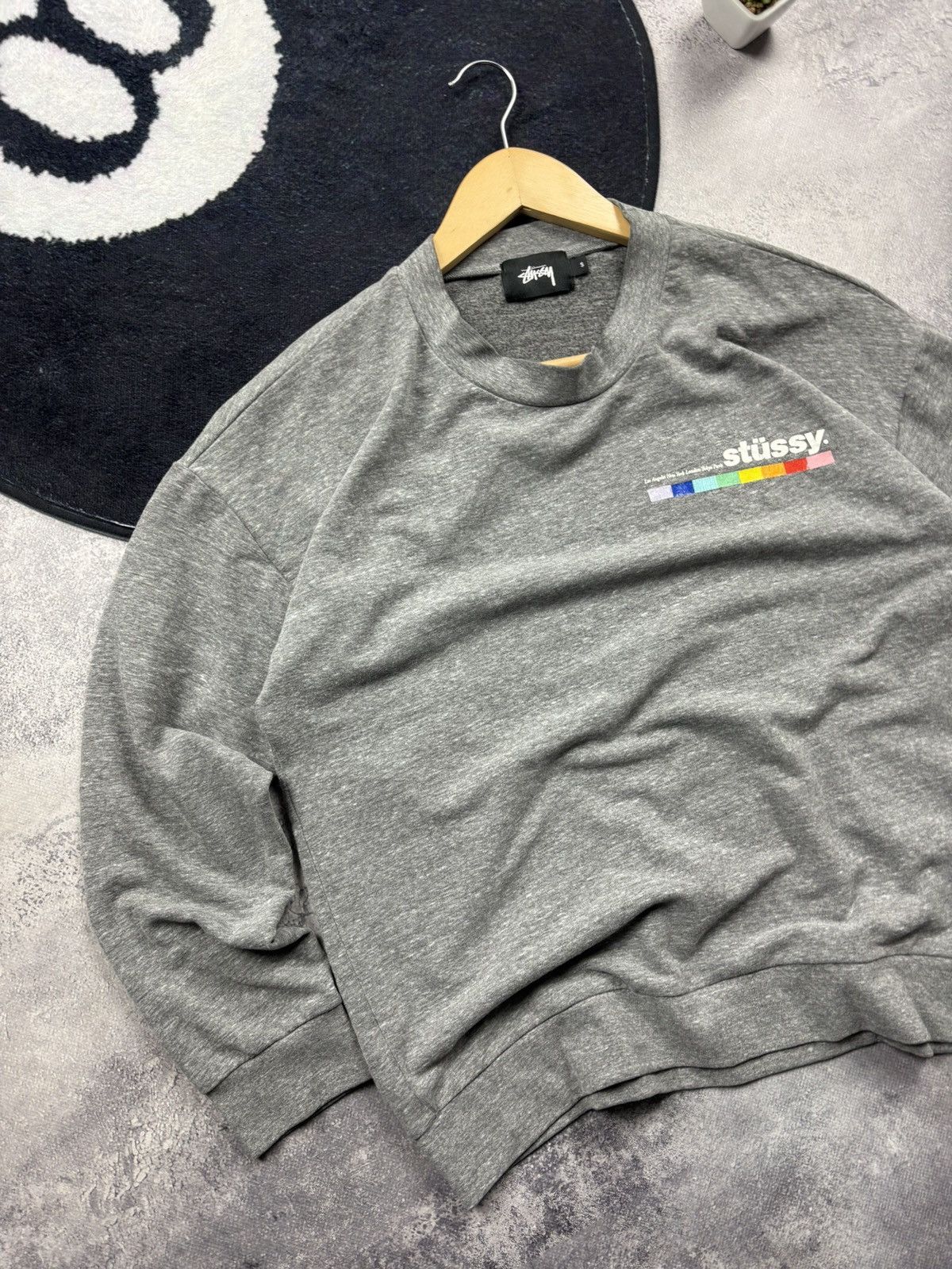 Stussy STUSSY Hype Rare Multicolor Logo Streetwear Skate Sweatshirt Size US S / EU 44-46 / 1 - 3 Thumbnail