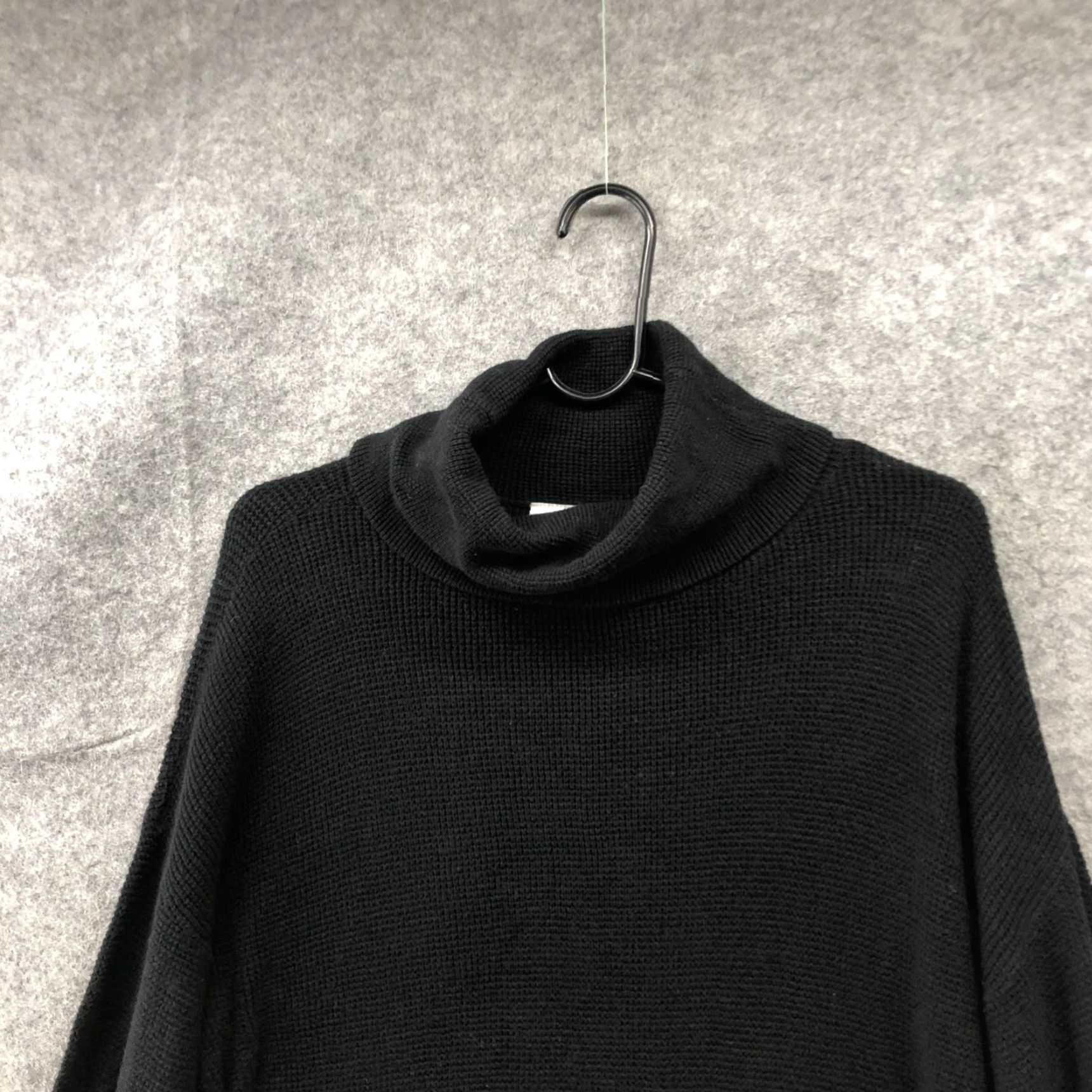 Loft LOFT Turtleneck Tunic Sweater Women M Black Cotton Blend Longline Dolman Sleeve Knit Everyday Casual Vintage No Size M / US 6-8 / IT 42-44 - 3 Thumbnail