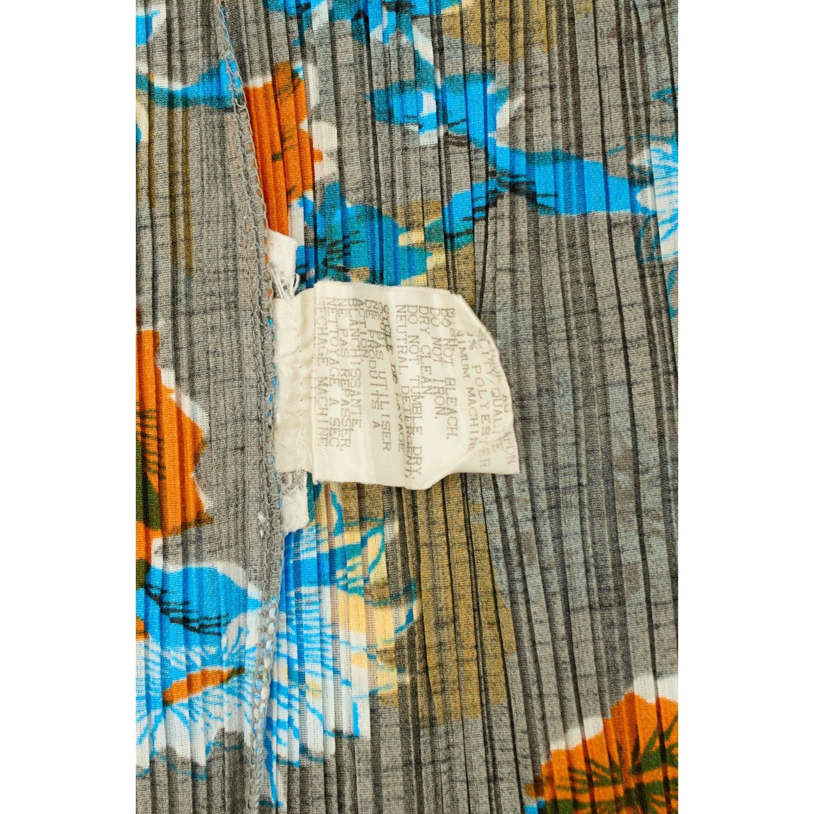 Issey Miyake Pleats Please Floral Sleeveless Top Size XL / US 12-14 / IT 48-50 - 5 Thumbnail
