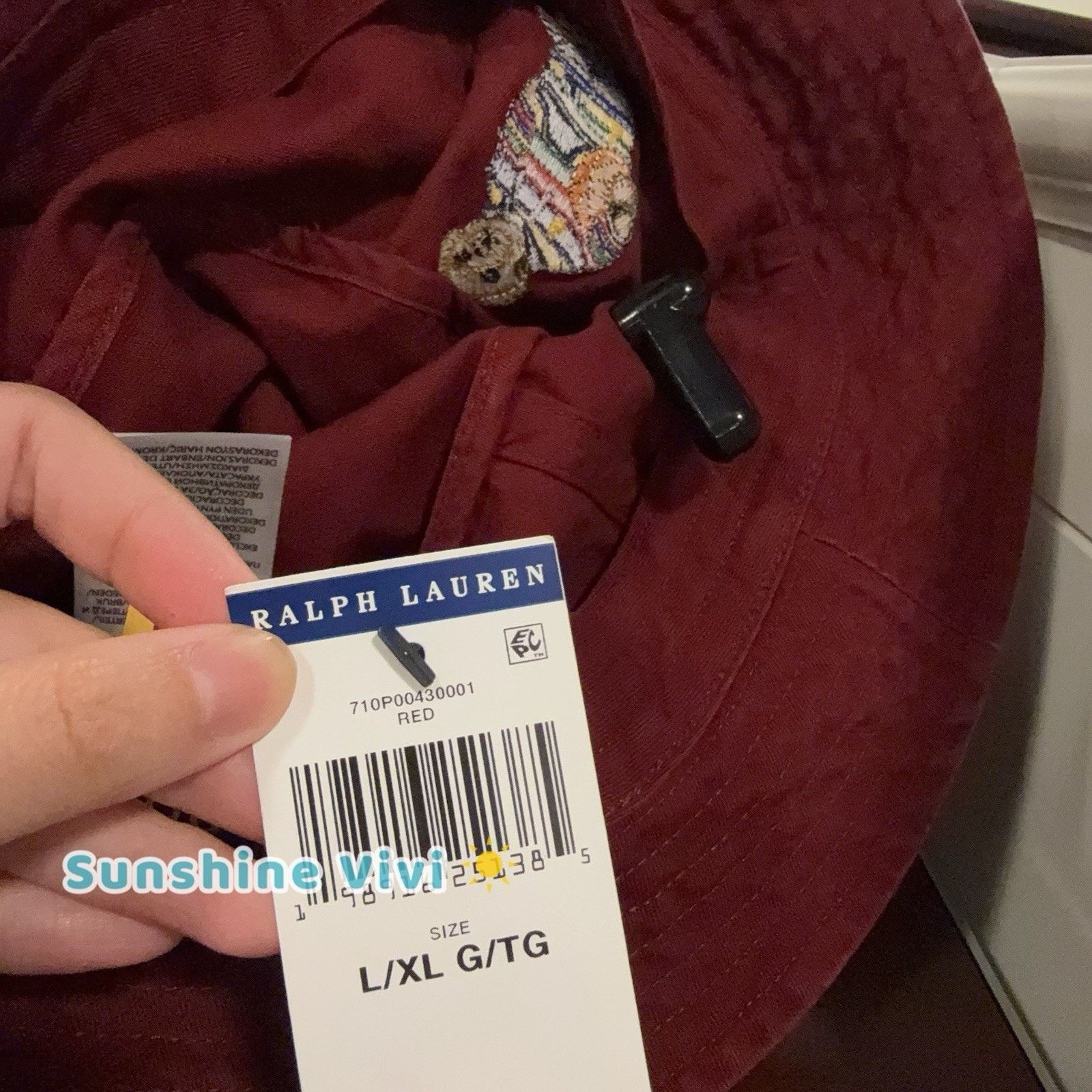 Polo Ralph Lauren NEW Polo Ralph Lauren Polo Bear Twill Bucket Hat Cap Red Size ONE SIZE - 7 Thumbnail