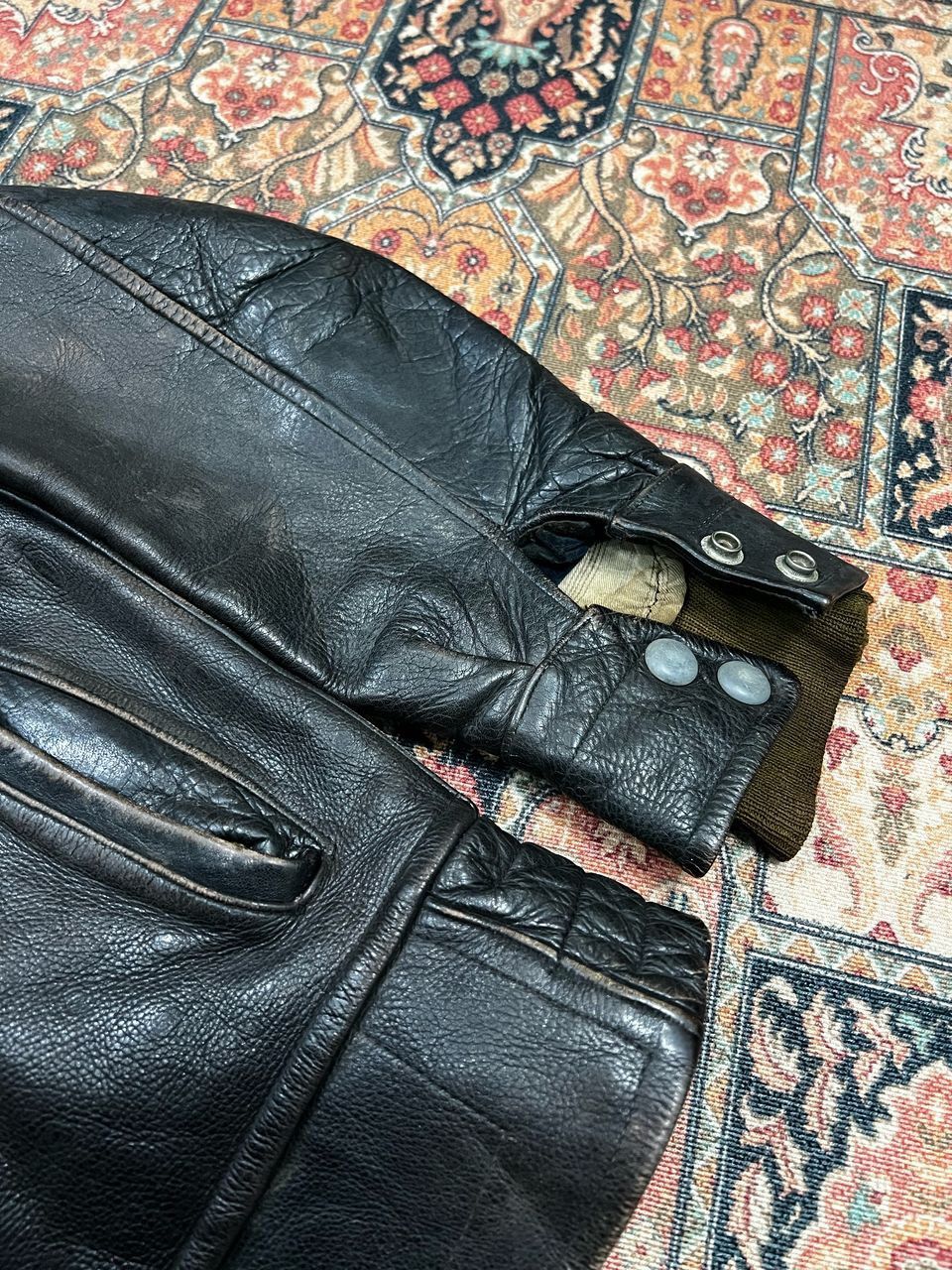 Vintage Vintage 60’s Leather Jacket Size US M / EU 48-50 / 2 - 13 Thumbnail