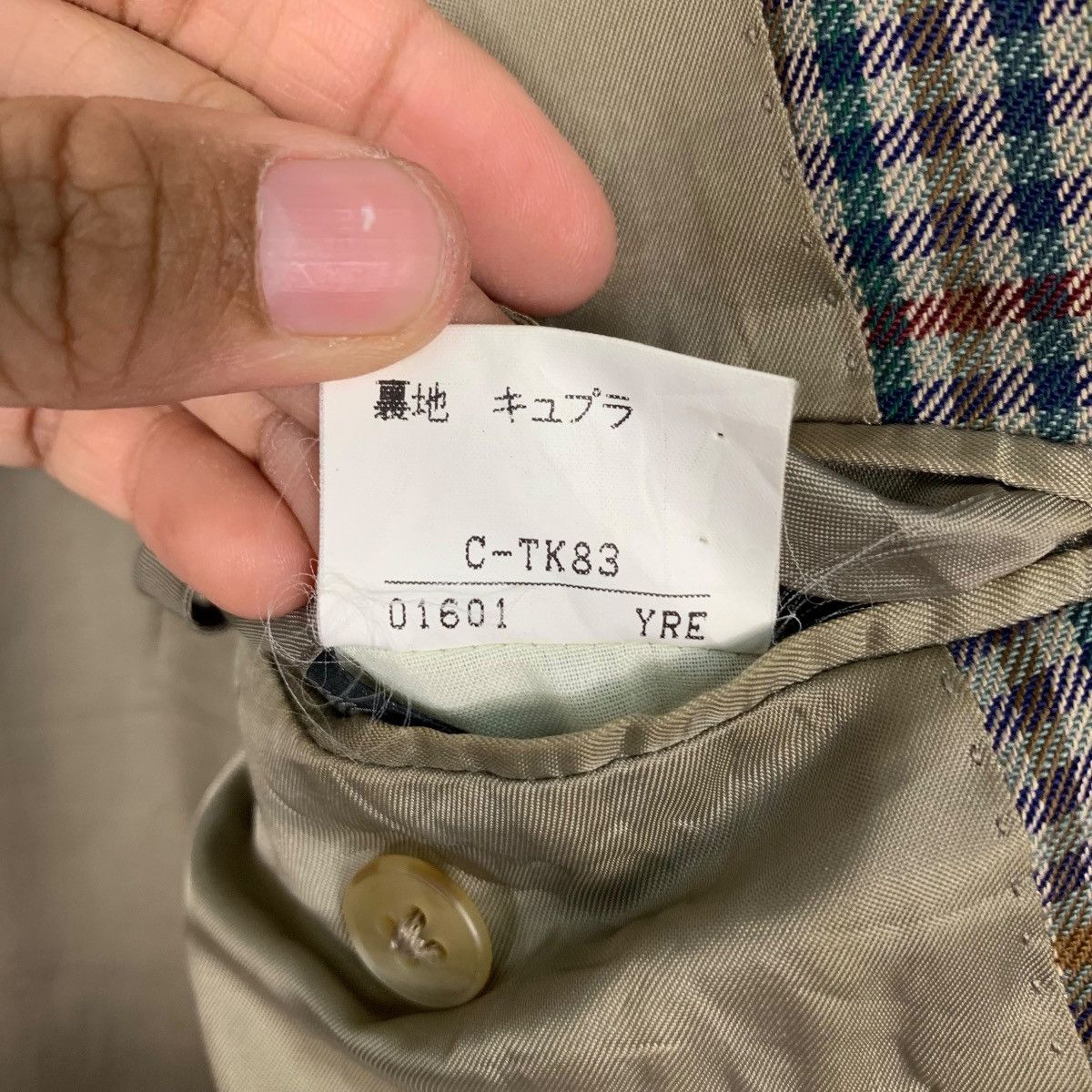 Burberry Vintage 90's BURBERRYS Checked Suit Jacket Blazer #2730-C123 Size US M / EU 48-50 / 2 - 15 Thumbnail