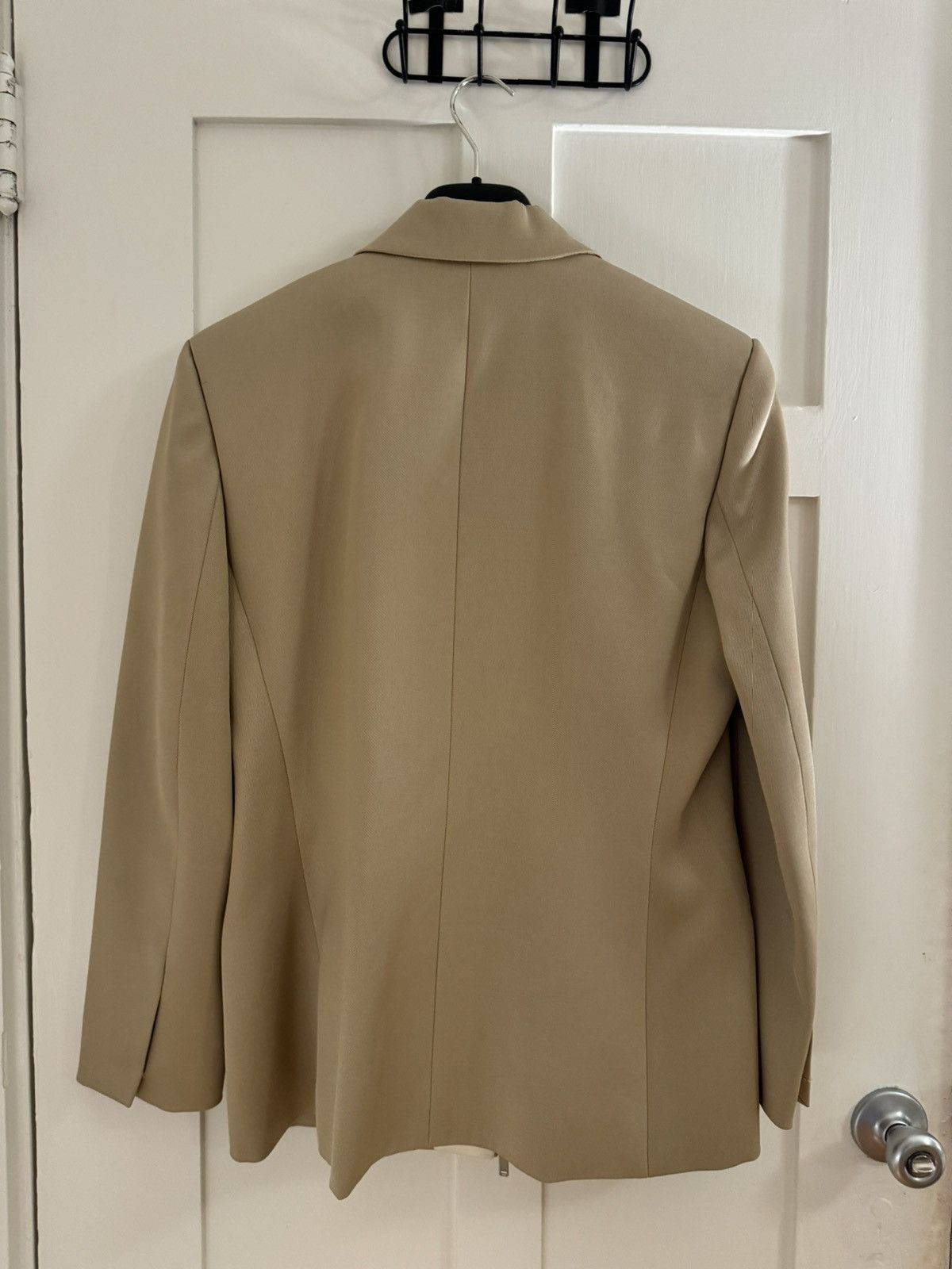 Louis Vuitton Louis Vuitton SS19 Beige Silk Wool Blend Blazer Jacket Size M / US 6-8 / IT 42-44 - 5 Thumbnail