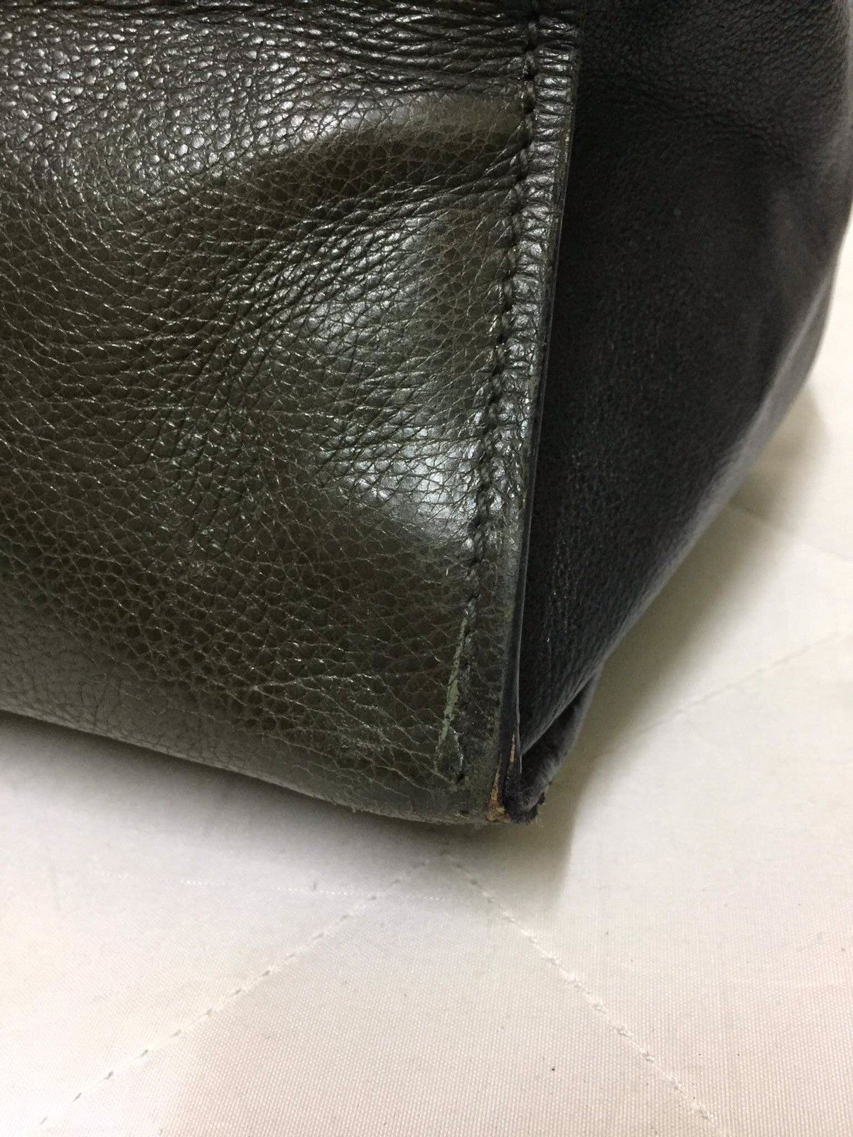Prada PRADA Green Black Leather 2Way Shoulder Cross Body Bag Size ONE SIZE - 11 Thumbnail