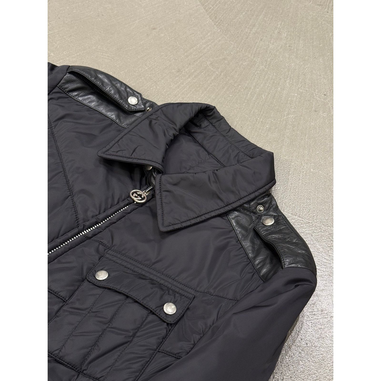 Gucci 2000s Gucci nylon puffer jacket with leather details Size XL / US 12-14 / IT 48-50 - 5 Thumbnail