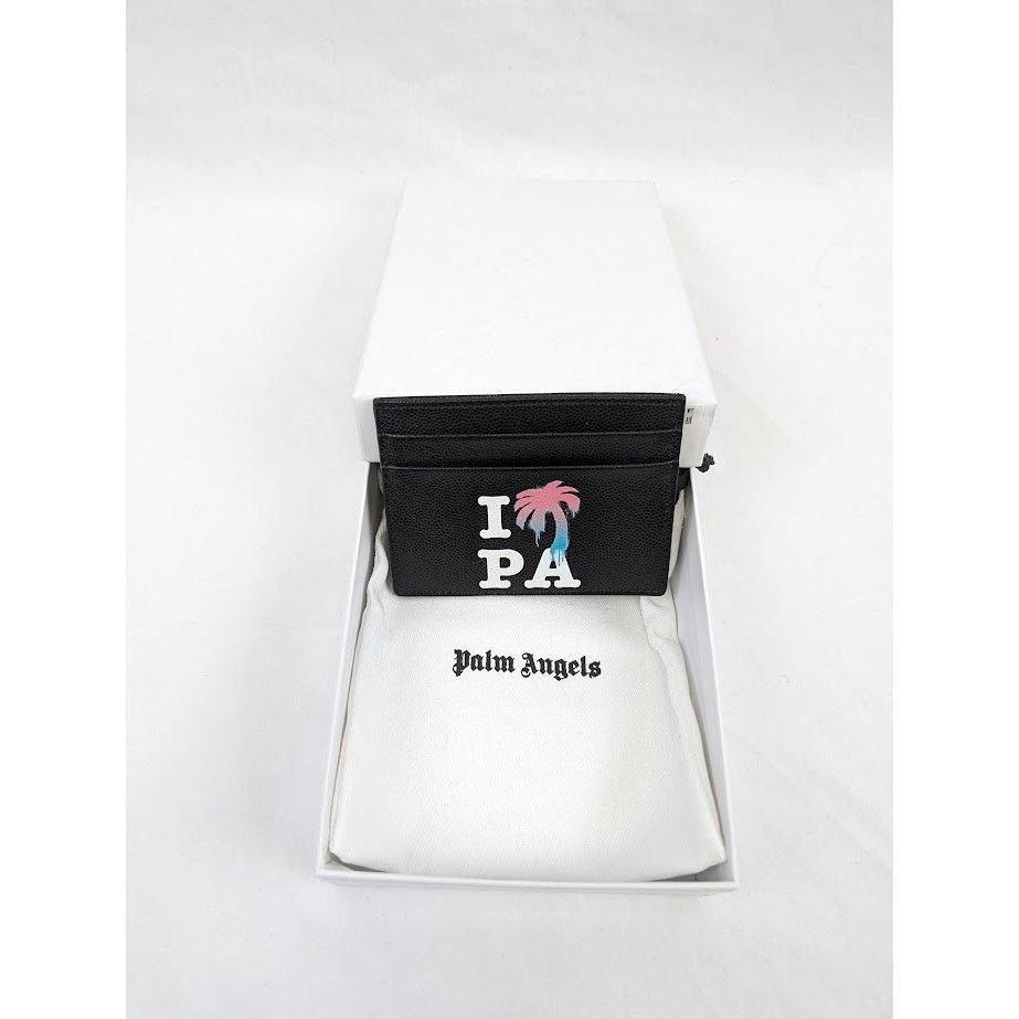Palm Angels o1rshd1 Q: 5 / Size: OS / I Love PA Card Holder in Black Size ONE SIZE - 10 Thumbnail