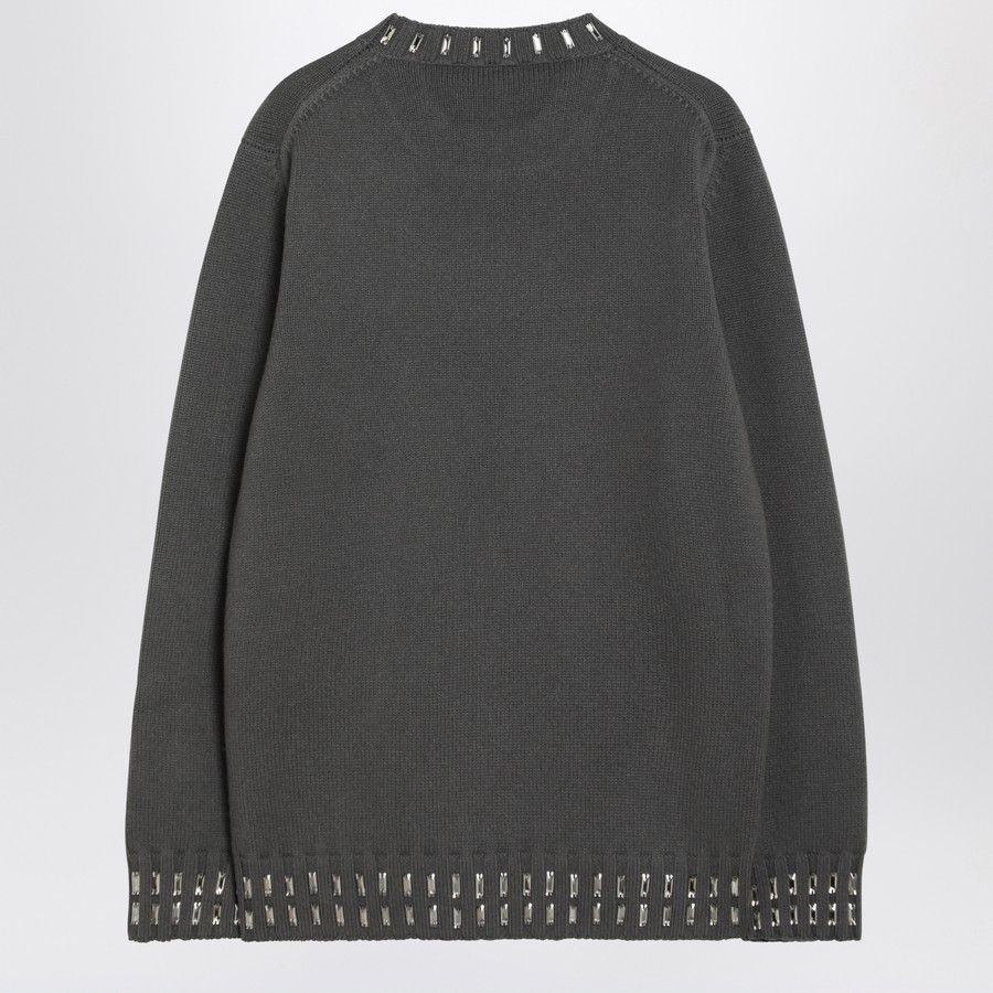 Fendi o1d2blof0226 Wool Cashmere Jumper Sweater in Grey Size US S / EU 44-46 / 1 - 2 Thumbnail
