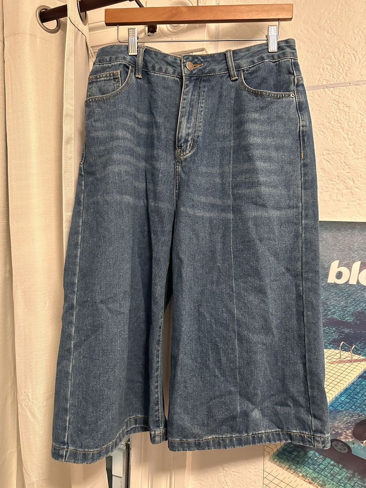 Other Oversized Blue Thrifted Jorts Size US 30 / EU 46 - 1 Thumbnail