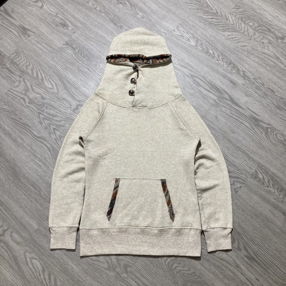20471120 2000s Back Number Unique Pullover Hoodie Cream Kapital Style Size US S / EU 44-46 / 1 - 1 Thumbnail