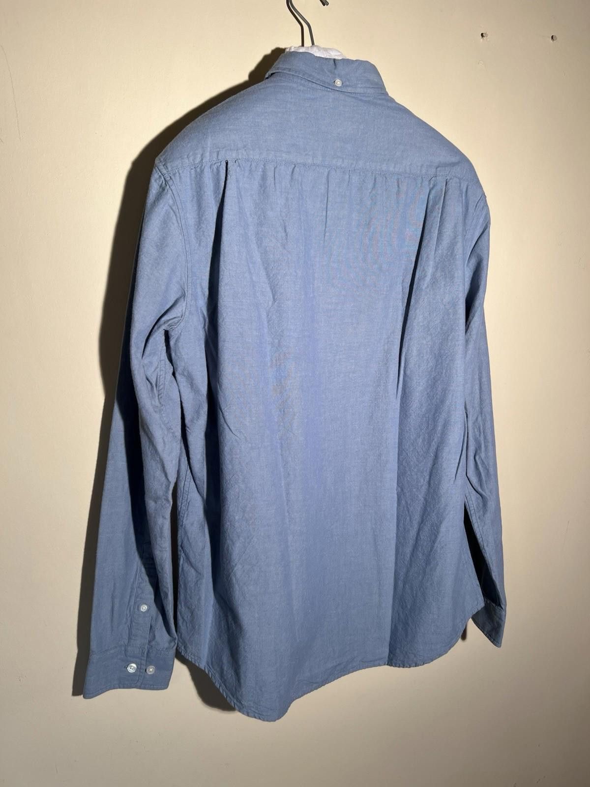 Supreme Pre-Owned SUPREME L/S CHAMBRAY SHIRT BLUE LARGE Size US L / EU 52-54 / 3 - 4 Thumbnail