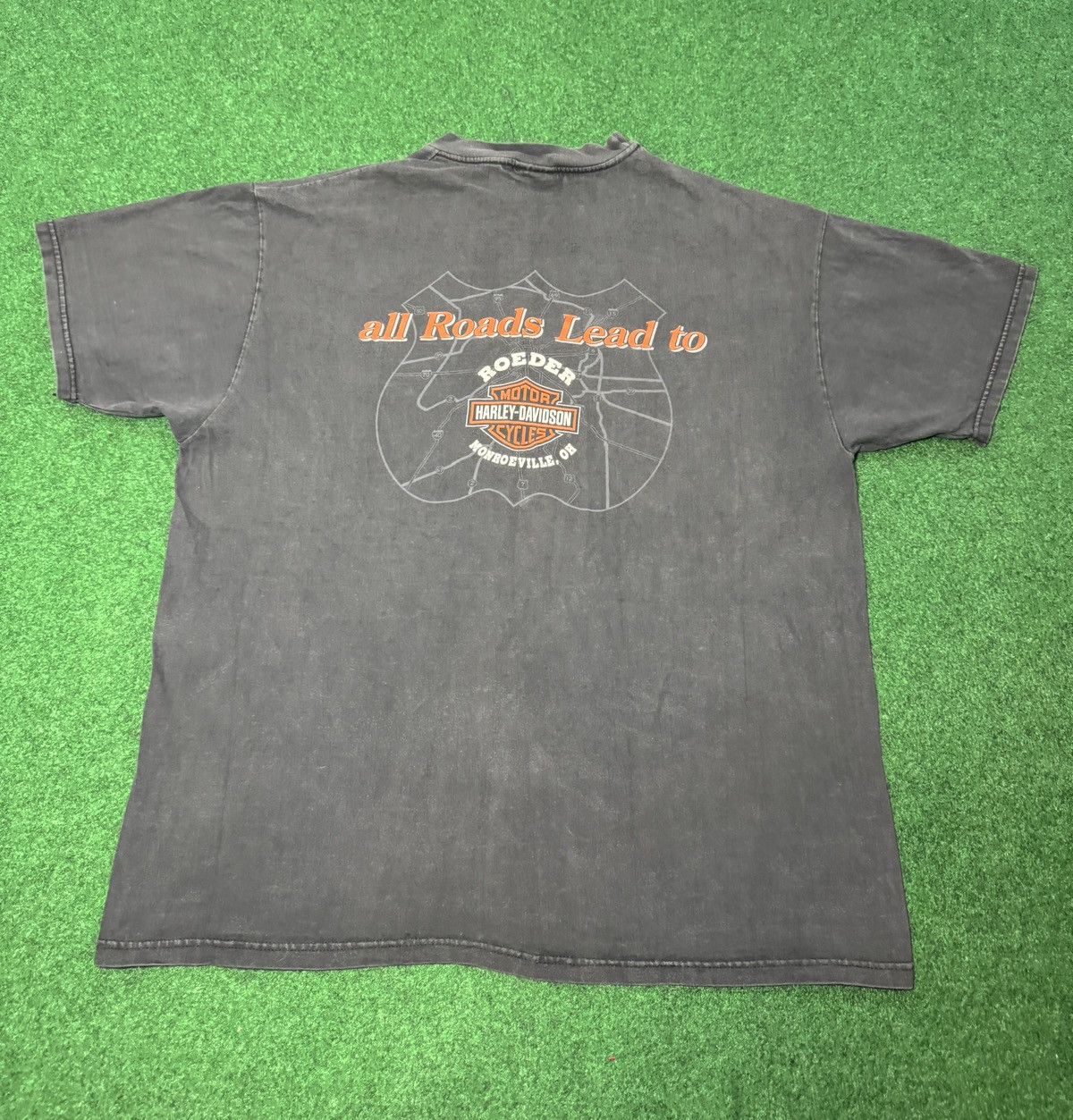 Harley Davidson Vintage 90s Harley Davidson Faded Biker Grunge XL T Shirt Size US XL / EU 56 / 4 - 5 Thumbnail