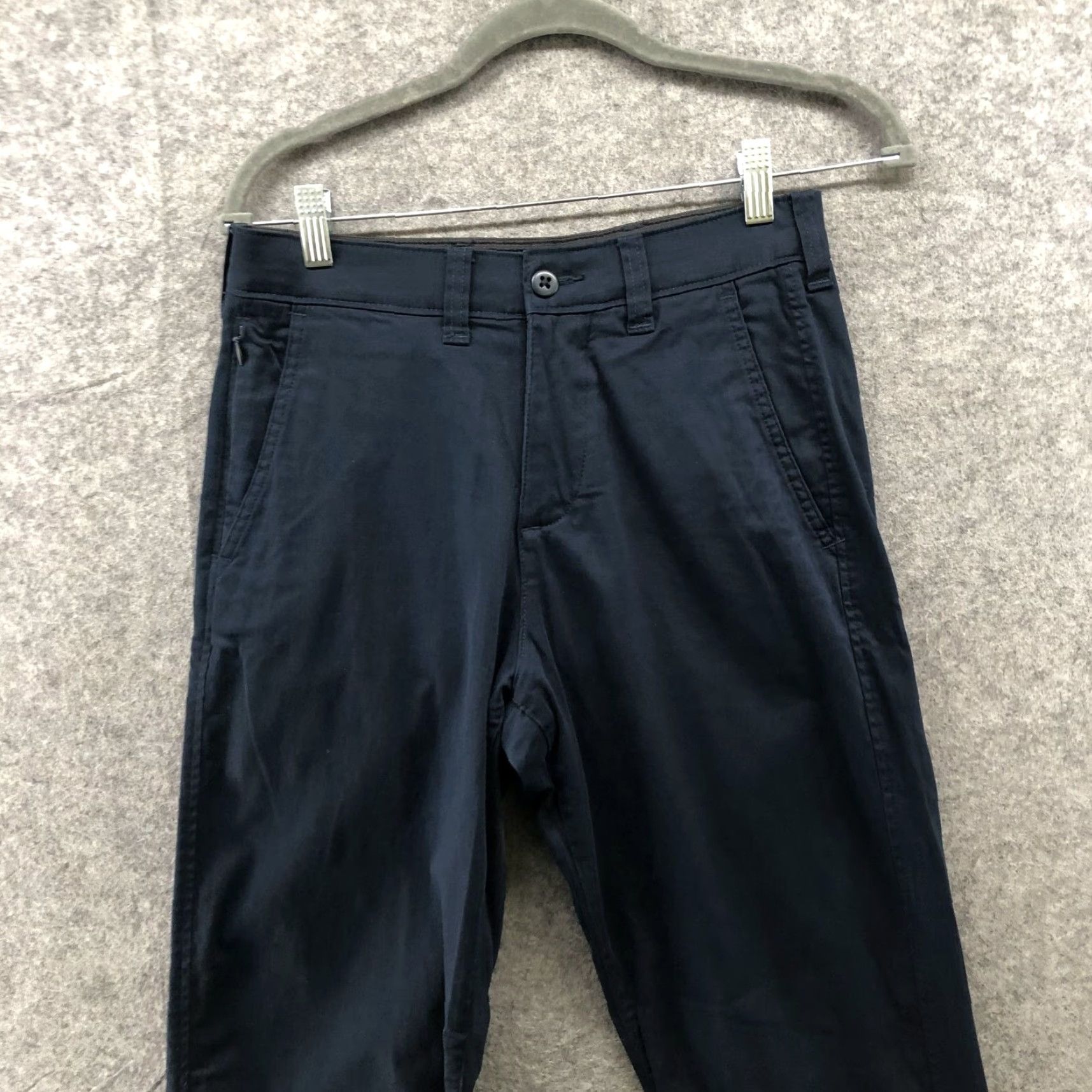 Abercrombie & Fitch VINTAGE Abercrombie & Fitch Stretch 90s Chino Pants Mens 29x30 Navy Cotton Blend Zip Pocket Slim Straight Men's Casual Workwear 90s Mens Size US 29 - 3 Thumbnail
