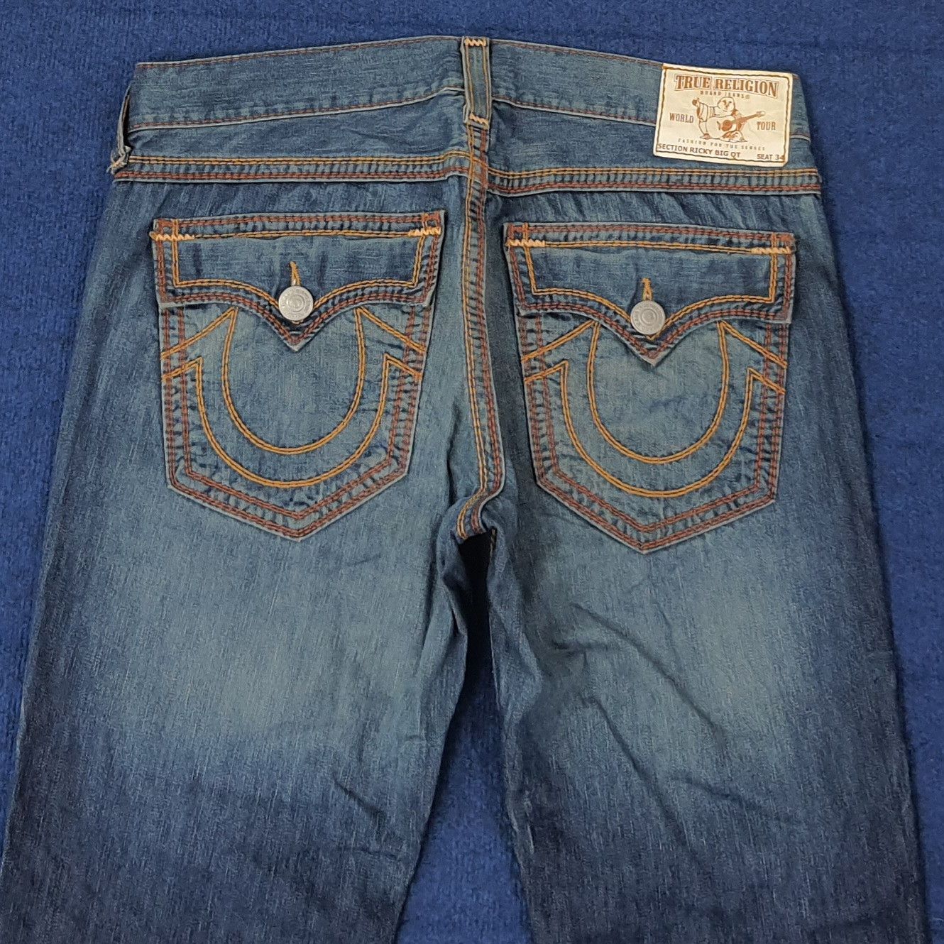 True Religion Vintage True Religion American Denim Jeans C258N2 Size US 37 - 2 Thumbnail