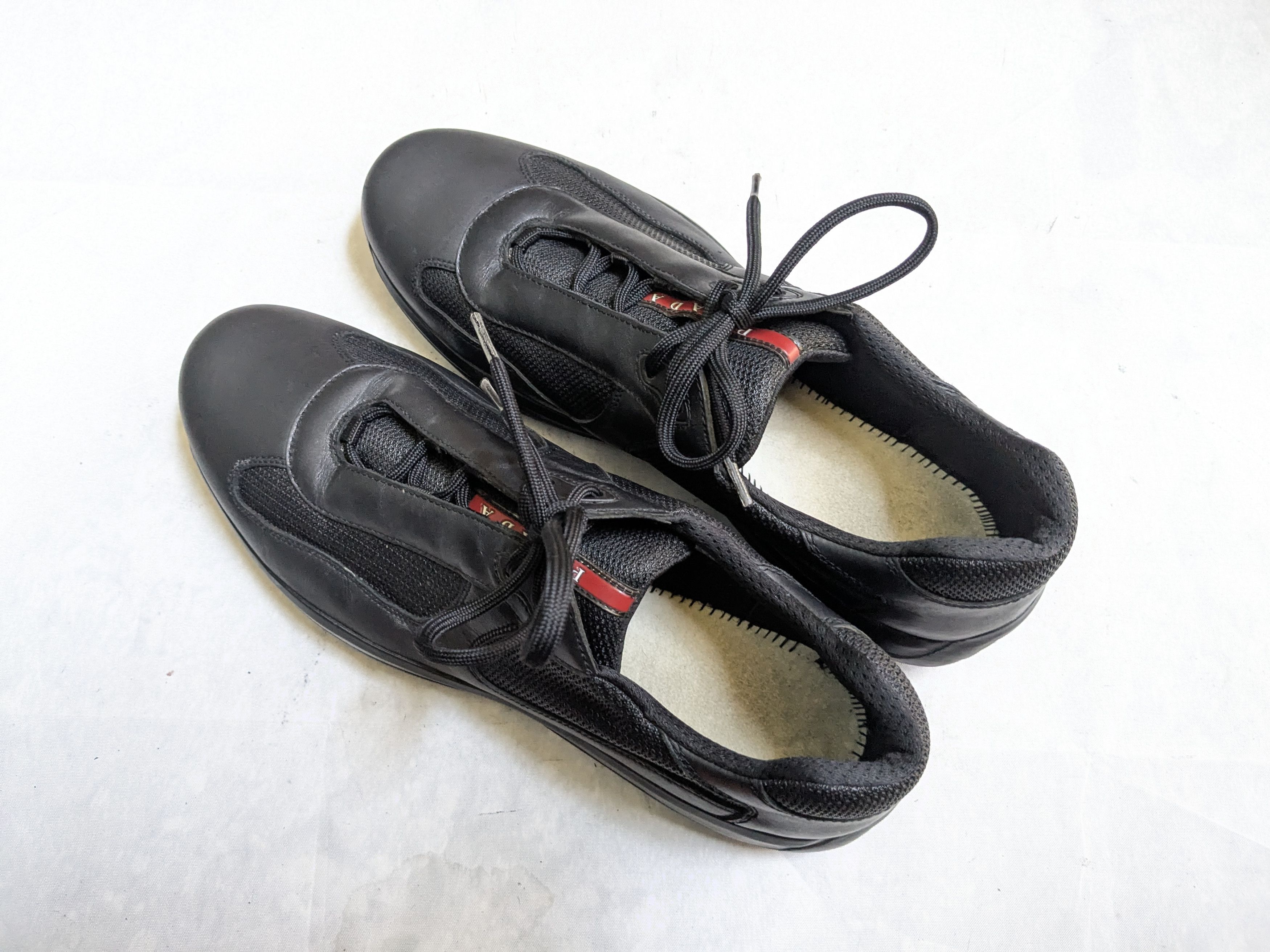 Prada Prada America's Cup Sneakers Black 14 Red Low Size US 14 / EU 47 - 13 Thumbnail