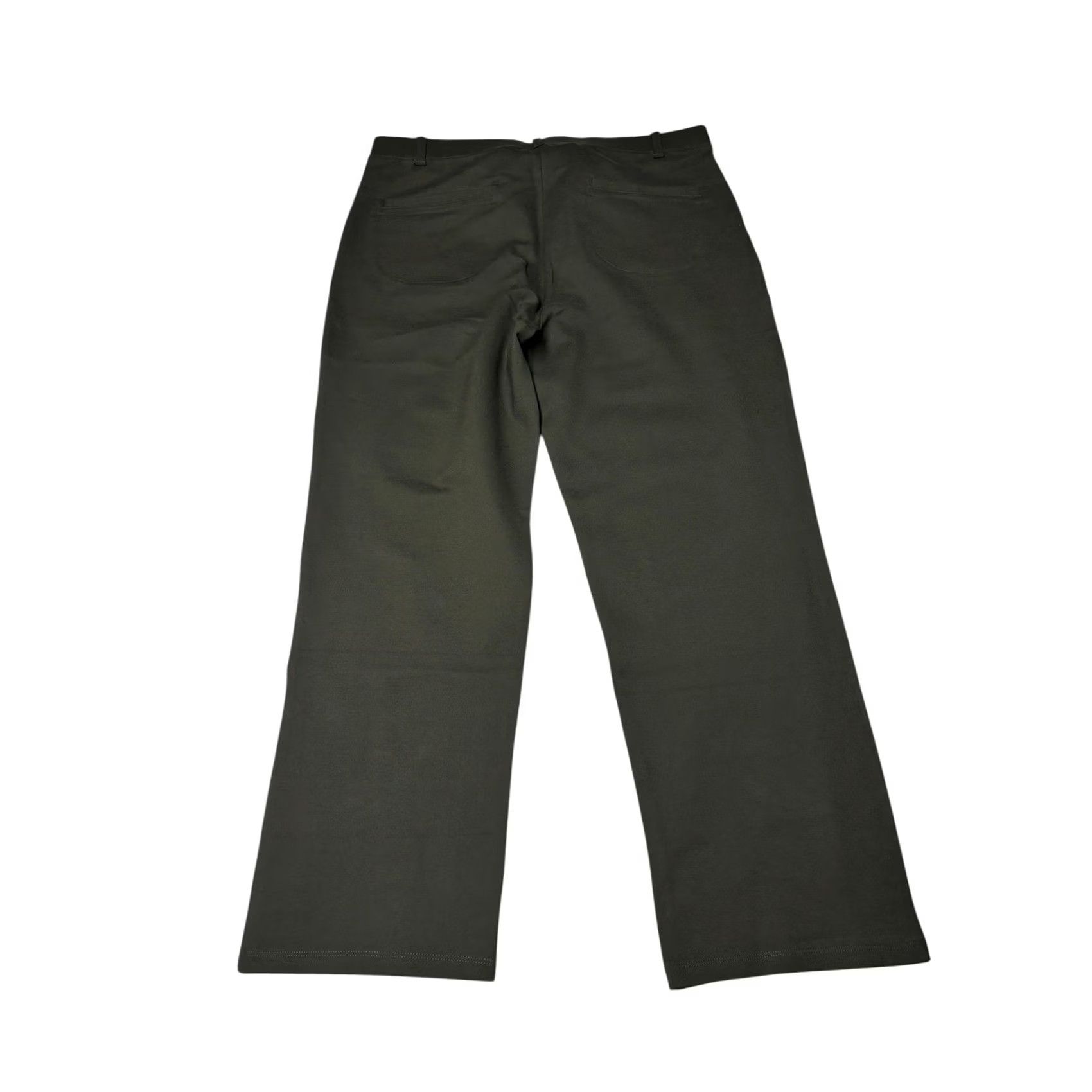 Quince NWT Quince Olive Ultra-Stretch Ponte Straight Leg Pants Womens XL 34x26 Petite Straight Leg Dress Pants with Pockets Size 40" / US 18 - 6 Thumbnail