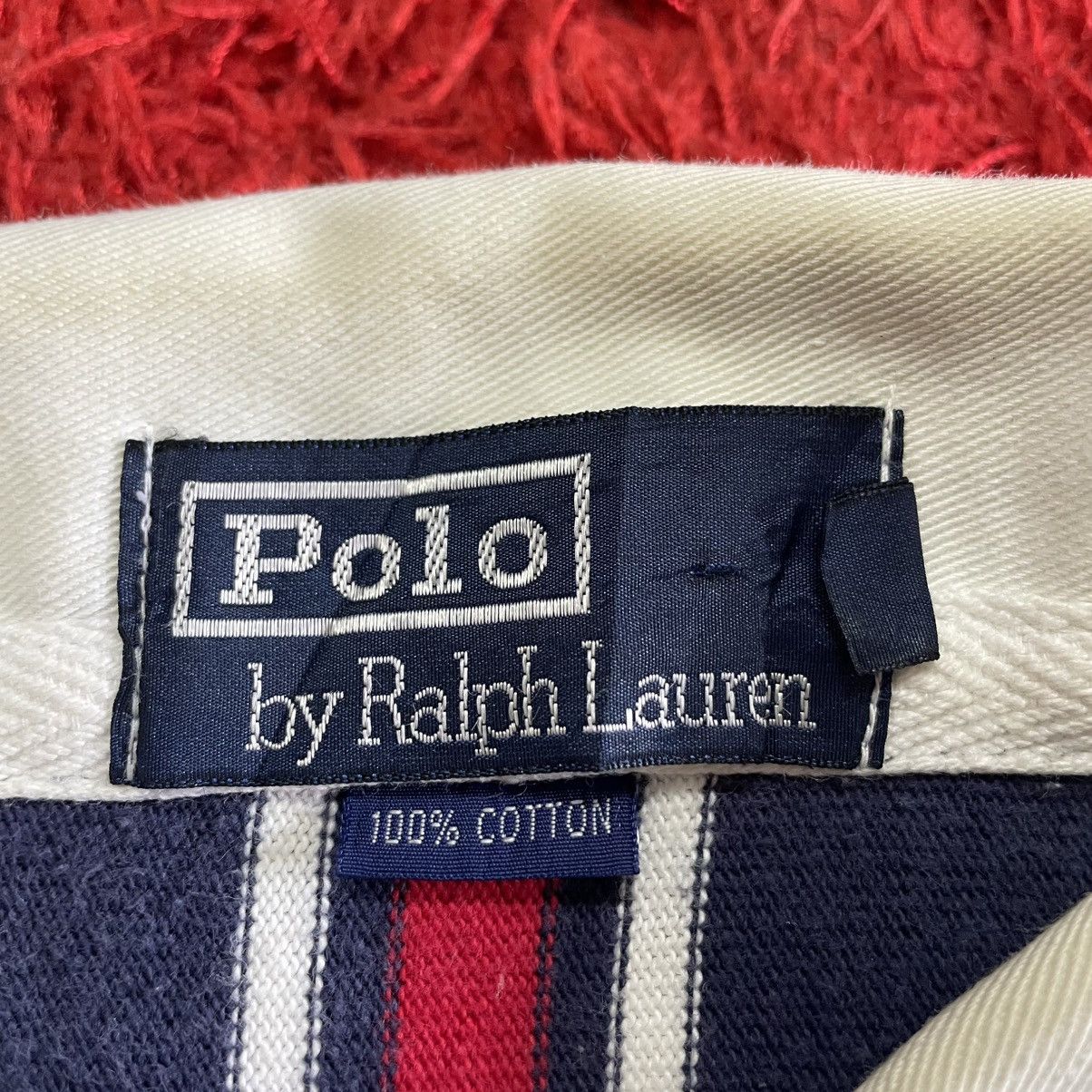 Polo Ralph Lauren 🔥Vintage Polo Ralph Lauren Small Pony Striped Rugby Shirts Size US M / EU 48-50 / 2 - 11 Thumbnail