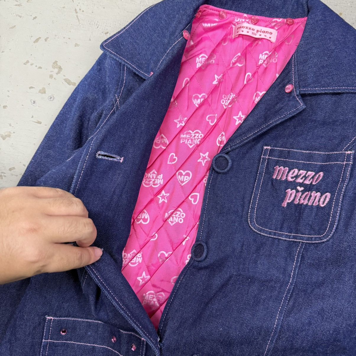 Hysteric Glamour 2000s Mezzo Piano Denim Blazer Hysteric Needles Size US S / EU 44-46 / 1 - 6 Thumbnail