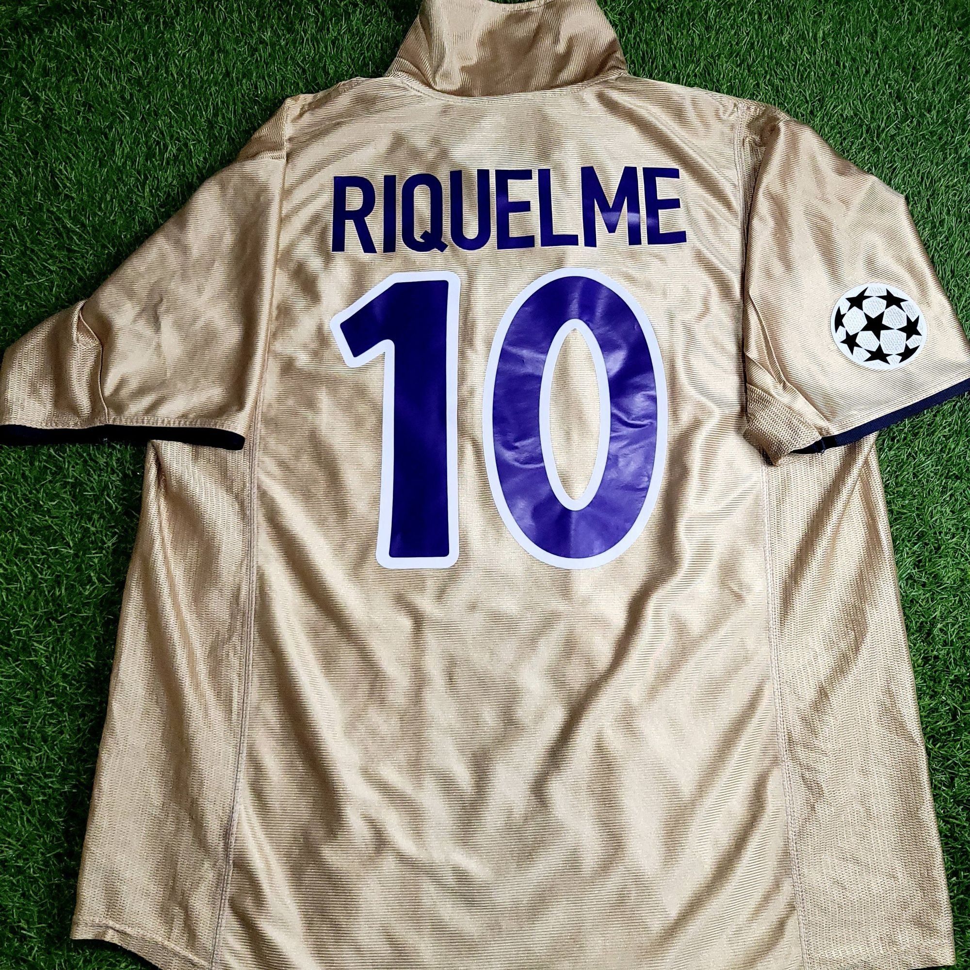 Nike Riquelme Barcelona 2002 2003 UEFA Soccer Third Jersey XL Size US XL / EU 56 / 4 - 1 Thumbnail