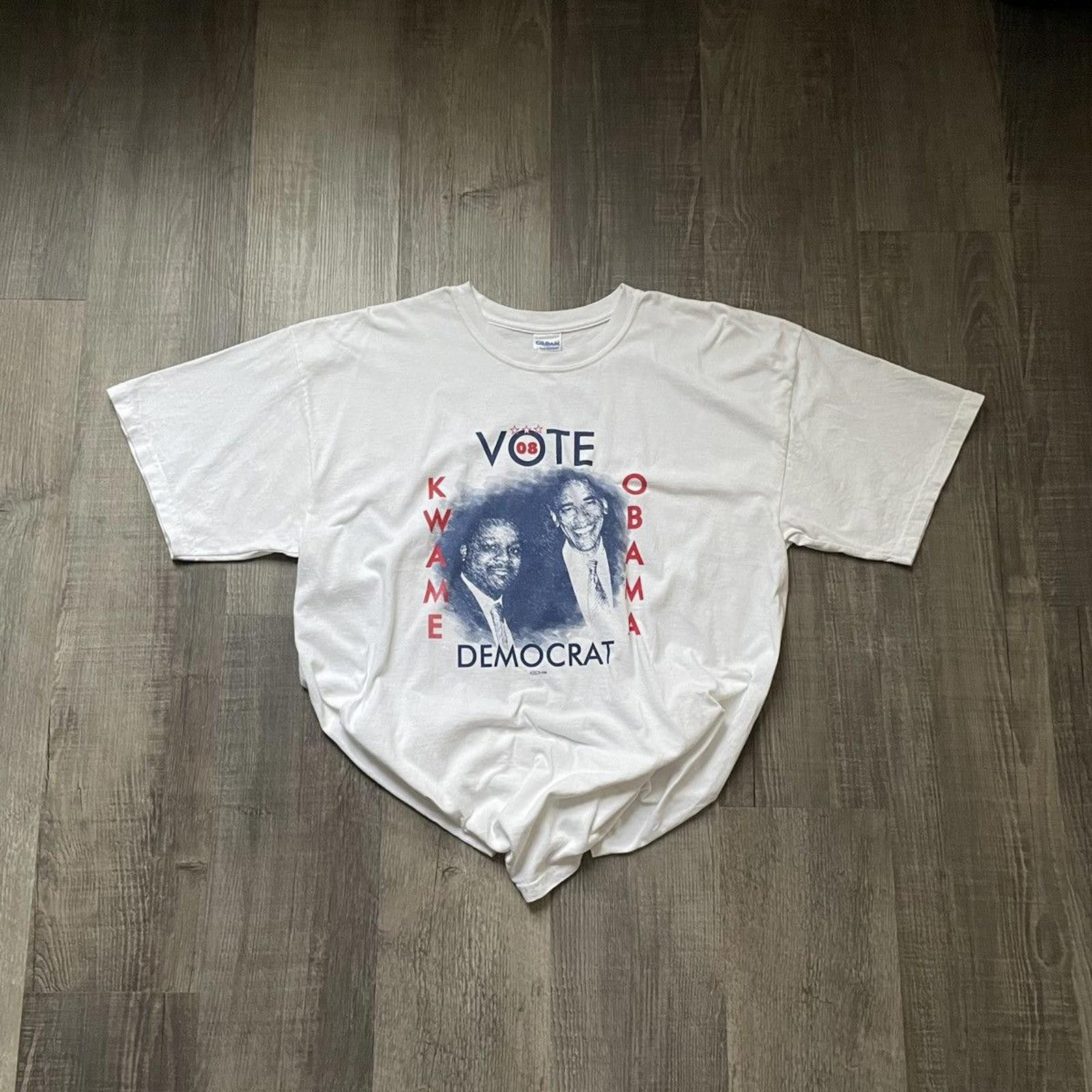 Gildan GILDAN • VNTG "Obama" Pre-Shrunk Tee (XL) Size US XL / EU 56 / 4 - 1 Thumbnail
